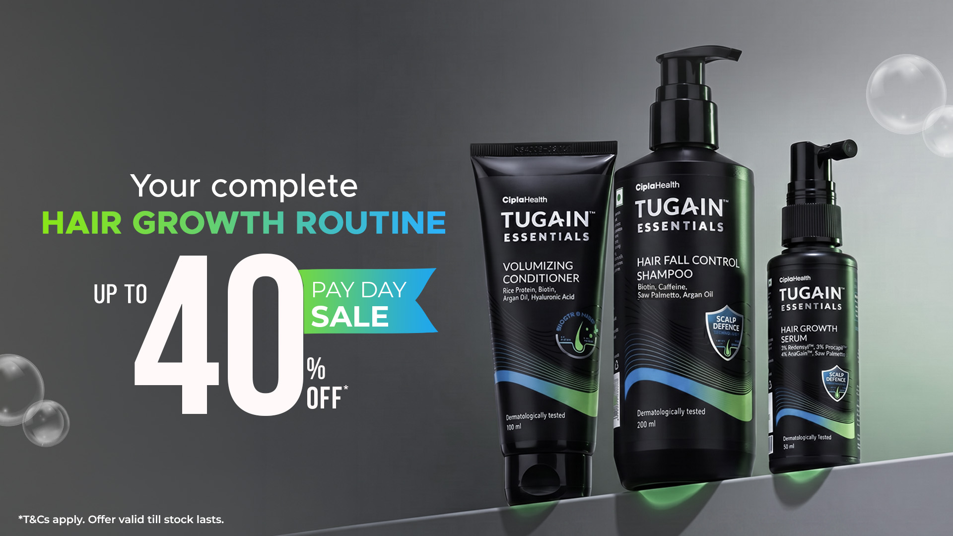 Tugain Essentials Facebook ad