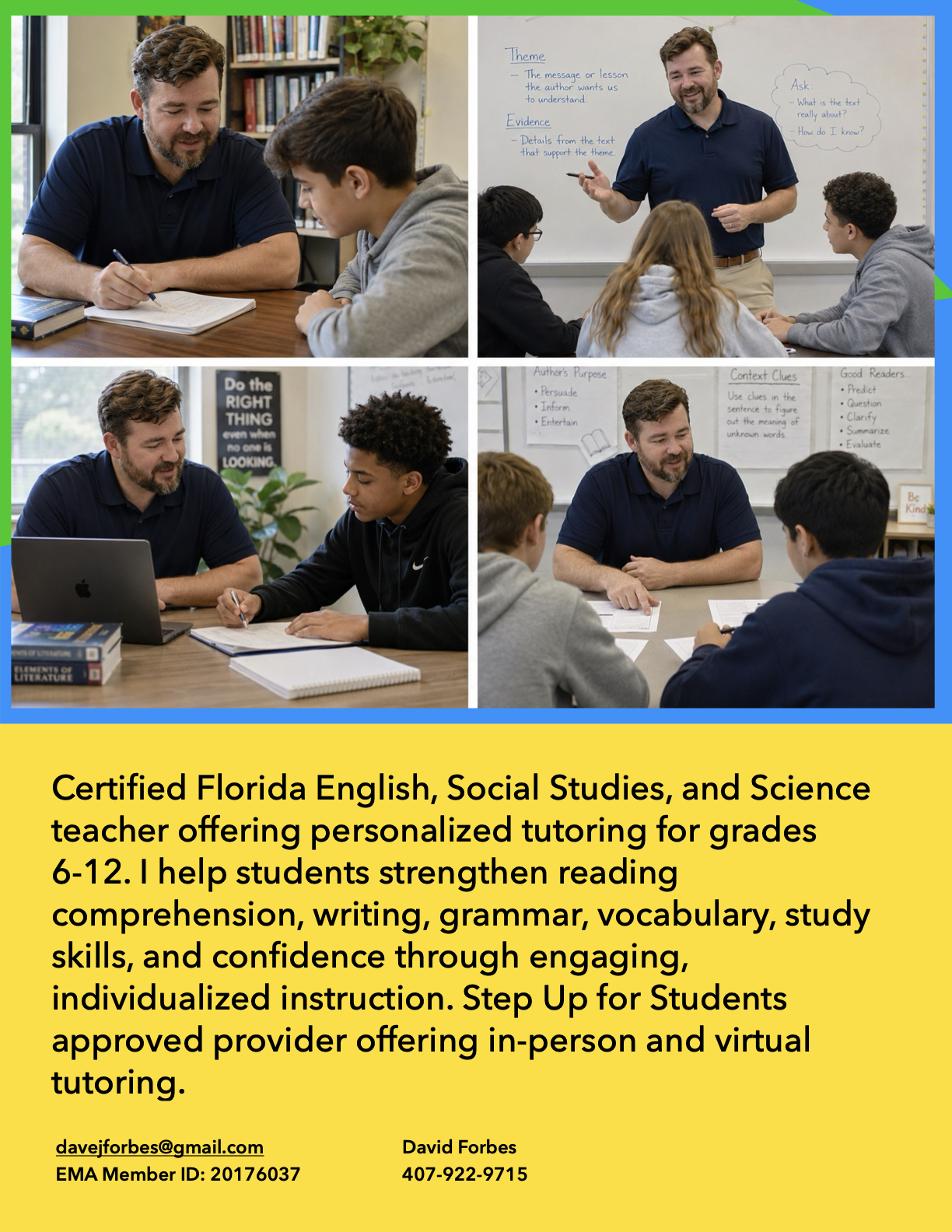 Grace Abundance Tutoring Facebook ad