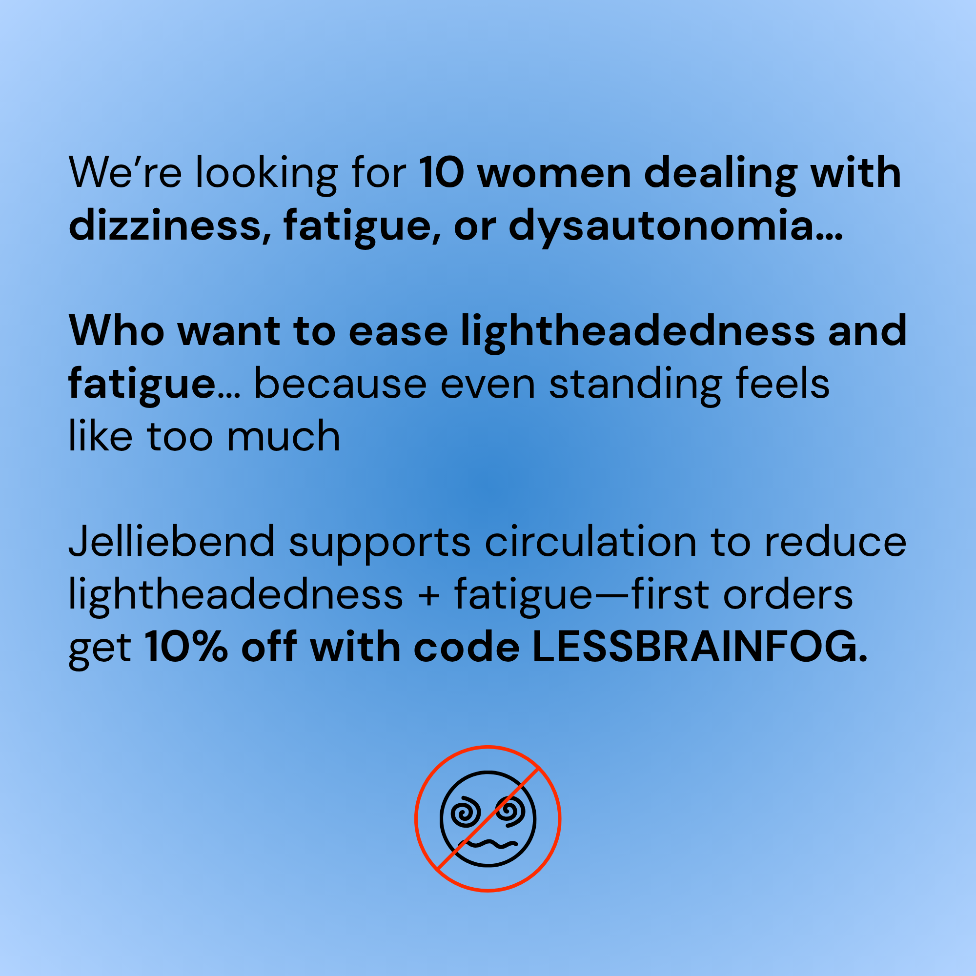 Jelliebend Facebook ad: Sensory-Friendly Compression Support for Pain Relief and…