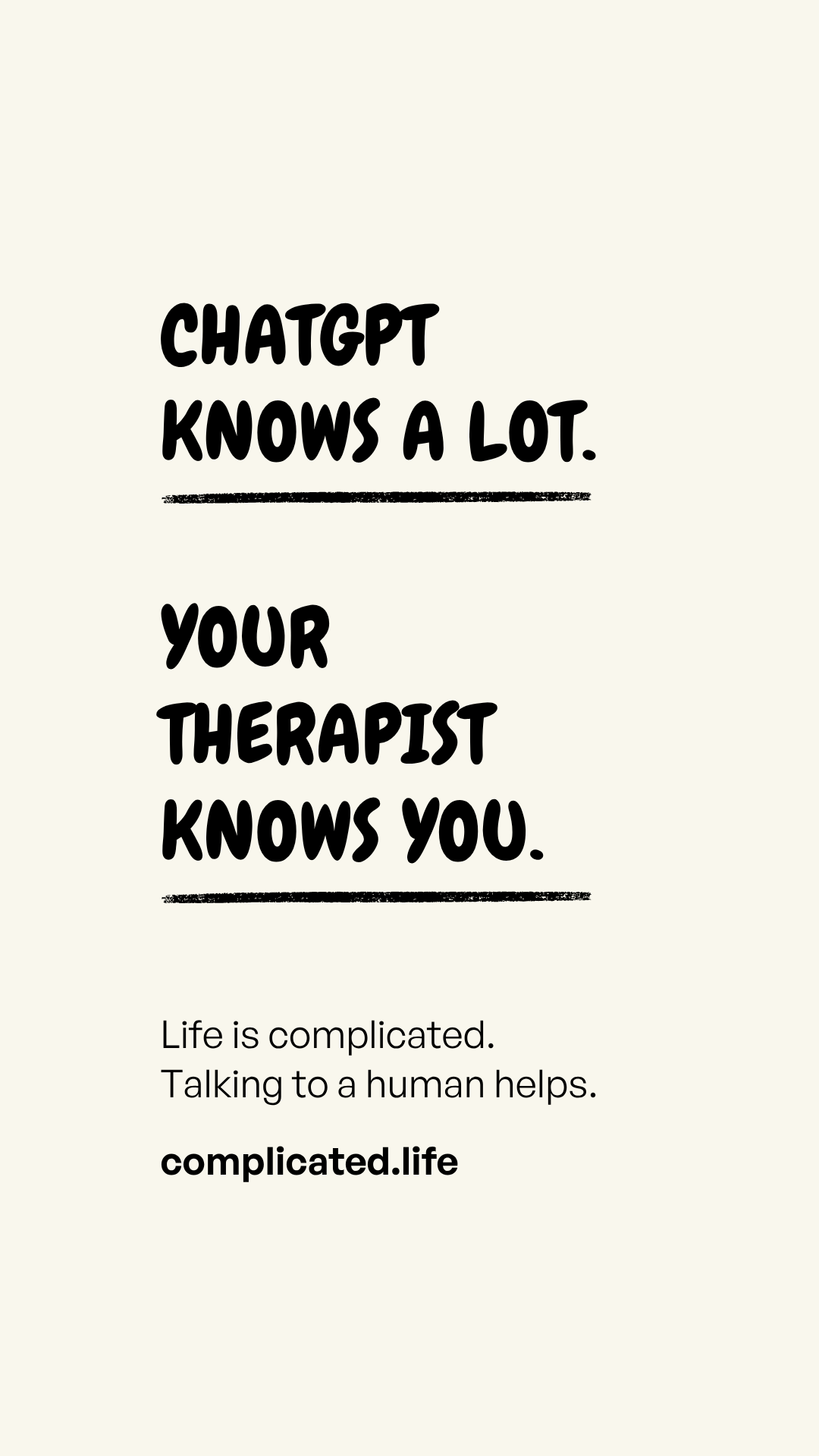 complicated.life Facebook ad