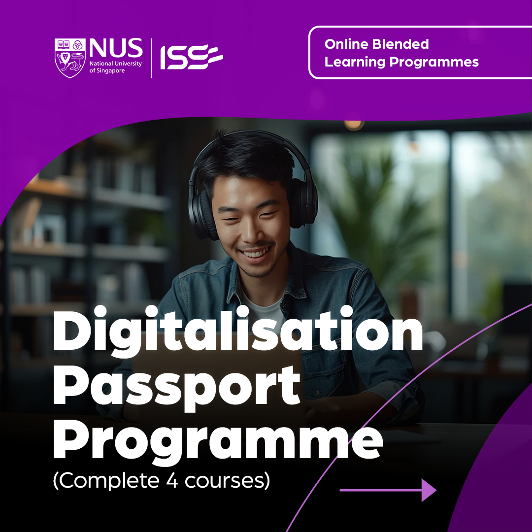 NUS-ISS Facebook ad: Take charge of your digital future.