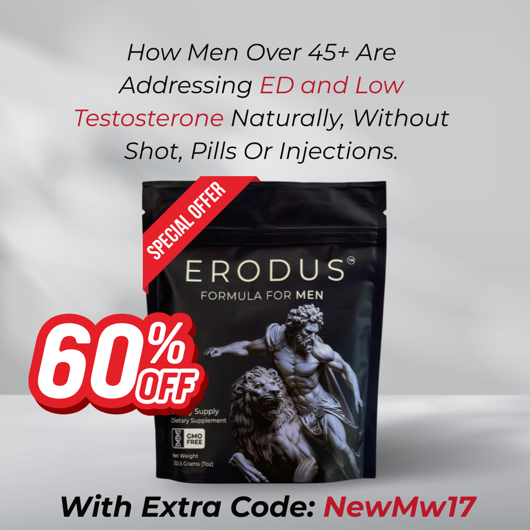 Erodus Formula For Men Facebook ad