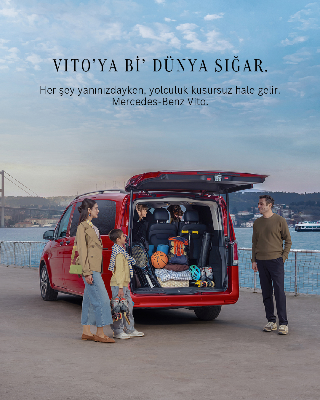 Mercedes-Benz Hafif Ticari Araçlar Facebook ad: Vito'ya bi' dünya sığar.