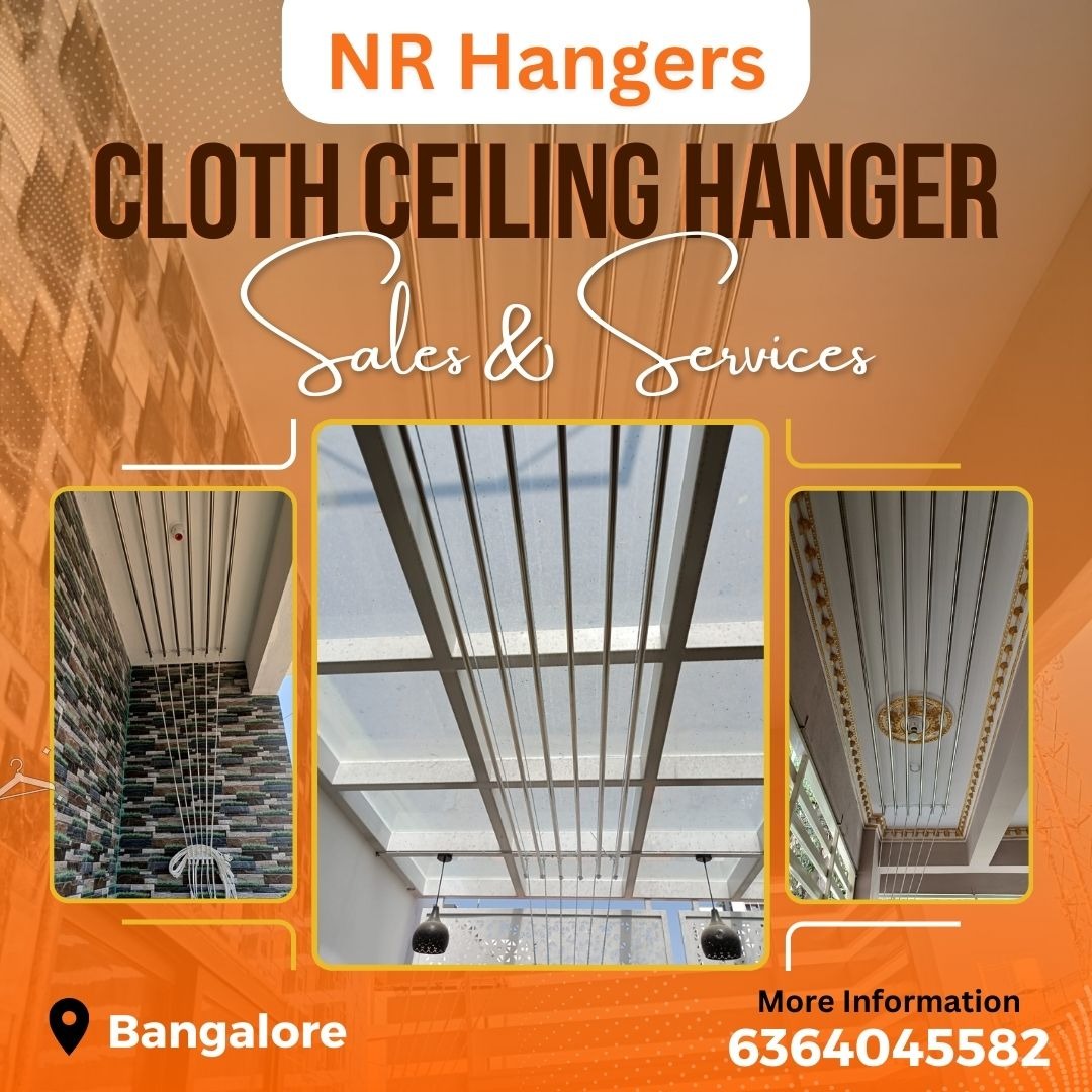 Ceiling dry cloth hanger Facebook ad: Chat with us