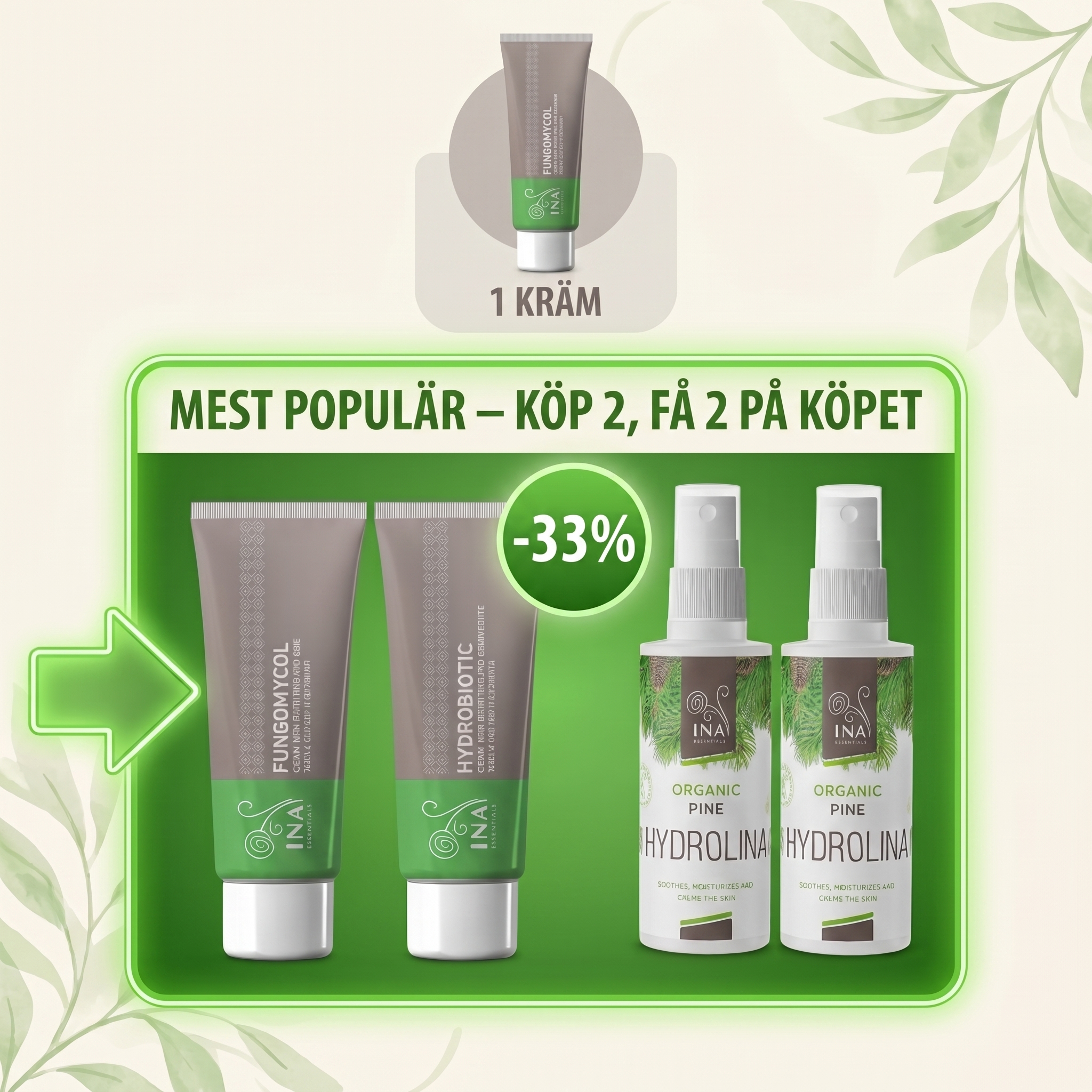 Naturlig och Ekologisk Kosmetika - InaEssentials.se Facebook ad