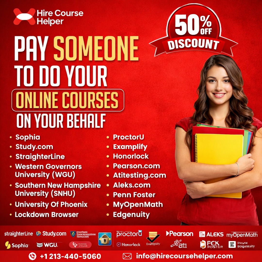 Hire Course Helper Facebook ad: Online Coursework Help, 50% OFF