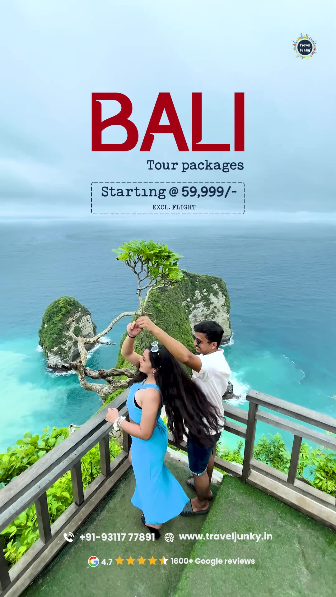 Travel Junky Facebook ad: Bali Getaway Made Easy
