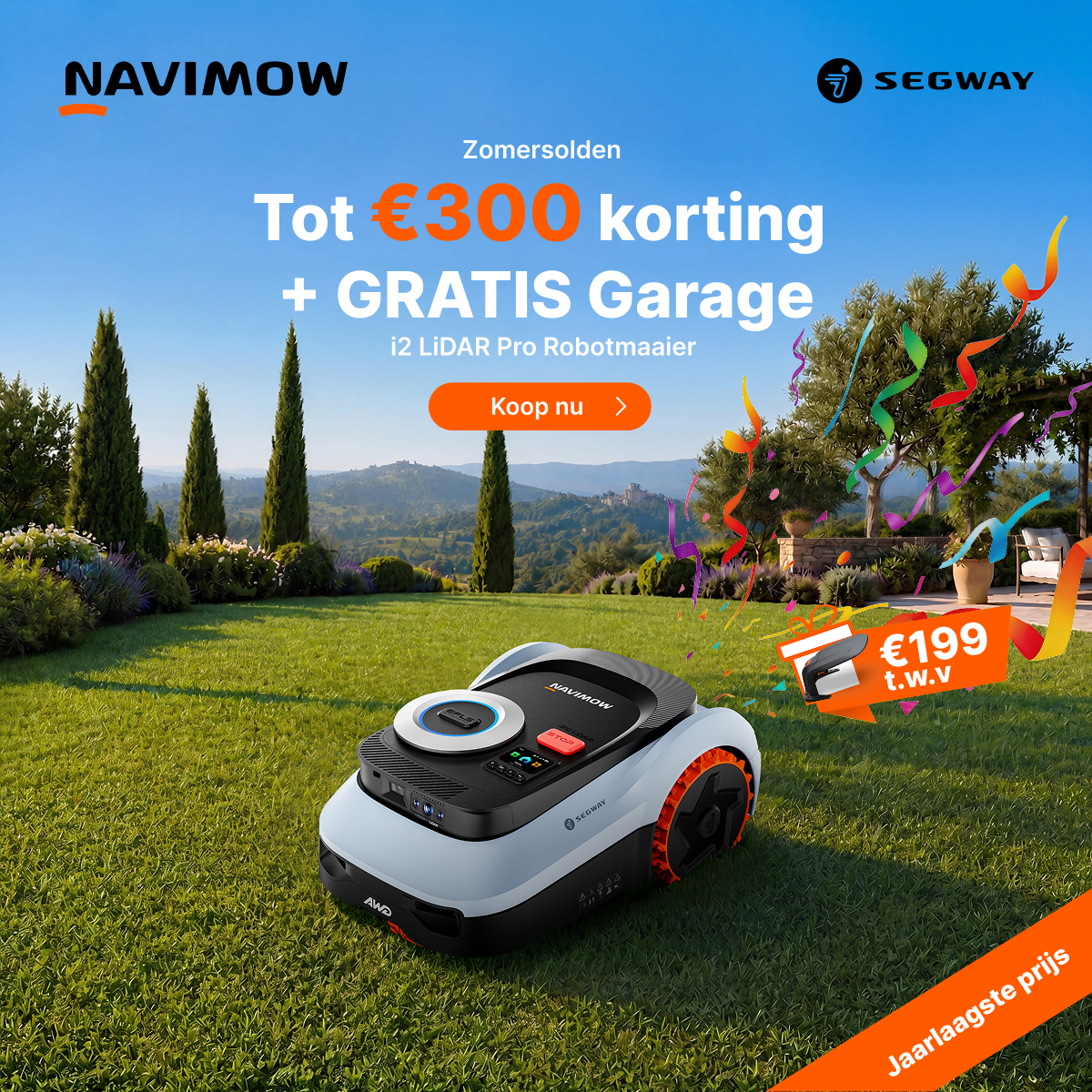 Segway Navimow Facebook ad: i2 LiDAR Pro: Beste prijs van het jaar