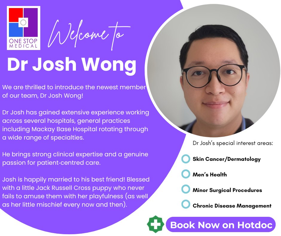 One Stop Medical Facebook ad: We’re so excited to have Dr Josh Wong…
