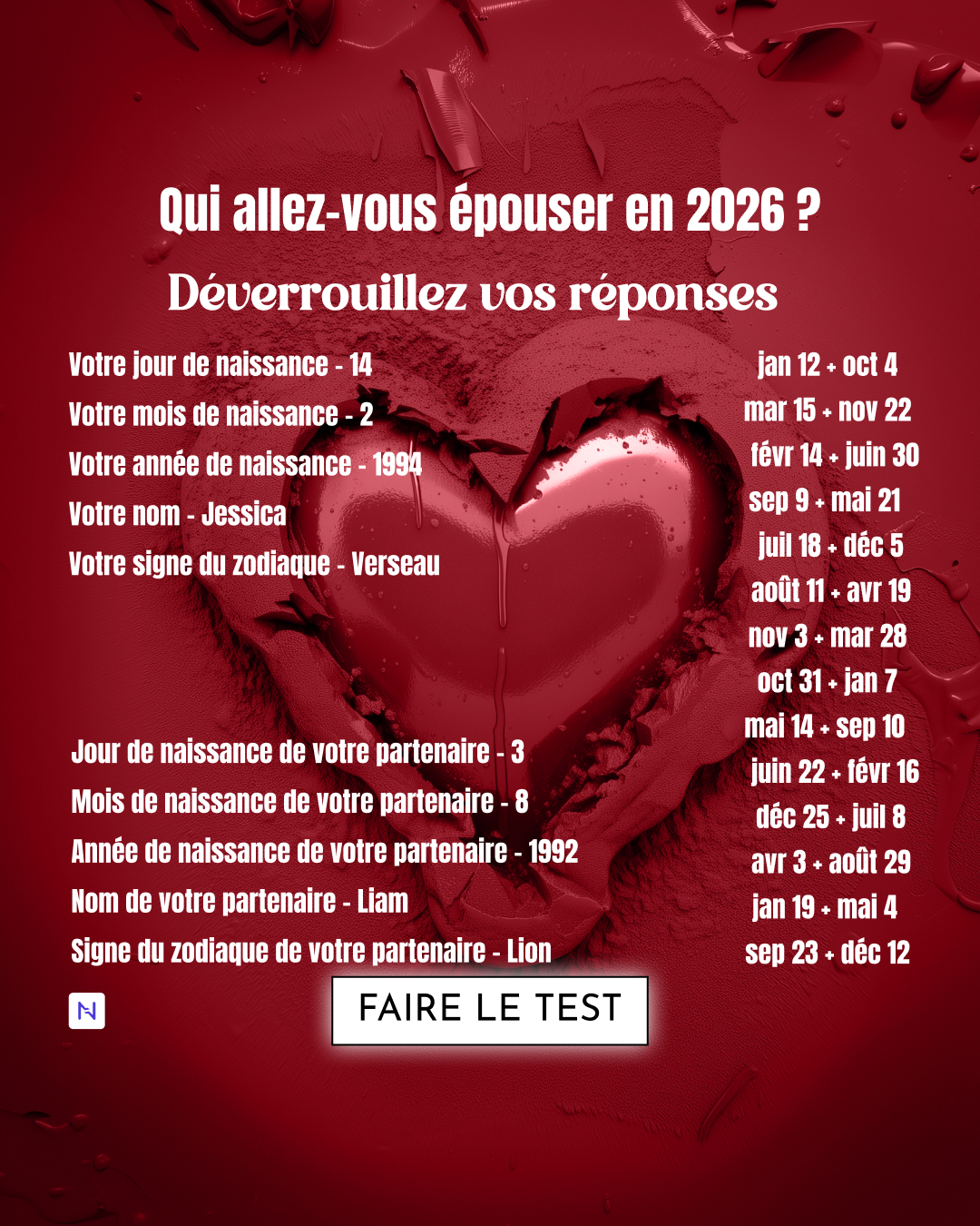 Nebula: Marriage Compatibility Facebook ad