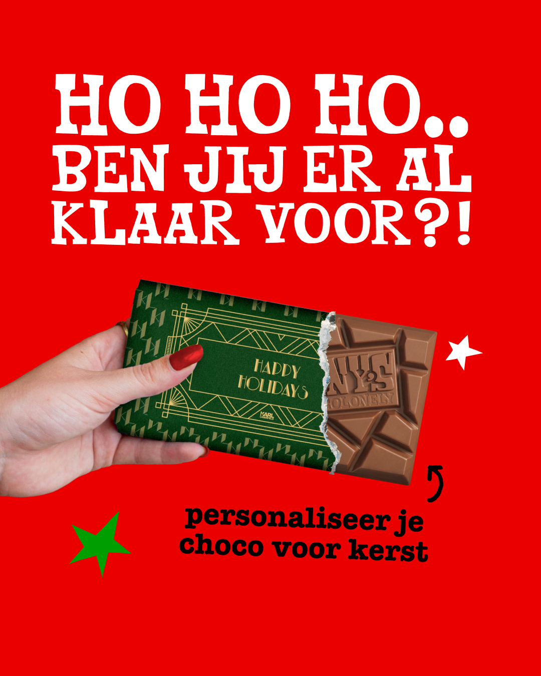 Tony's Chocolonely Facebook ad: Nu al klaar voor kerst? Dan kun je straks écht uitpakken…