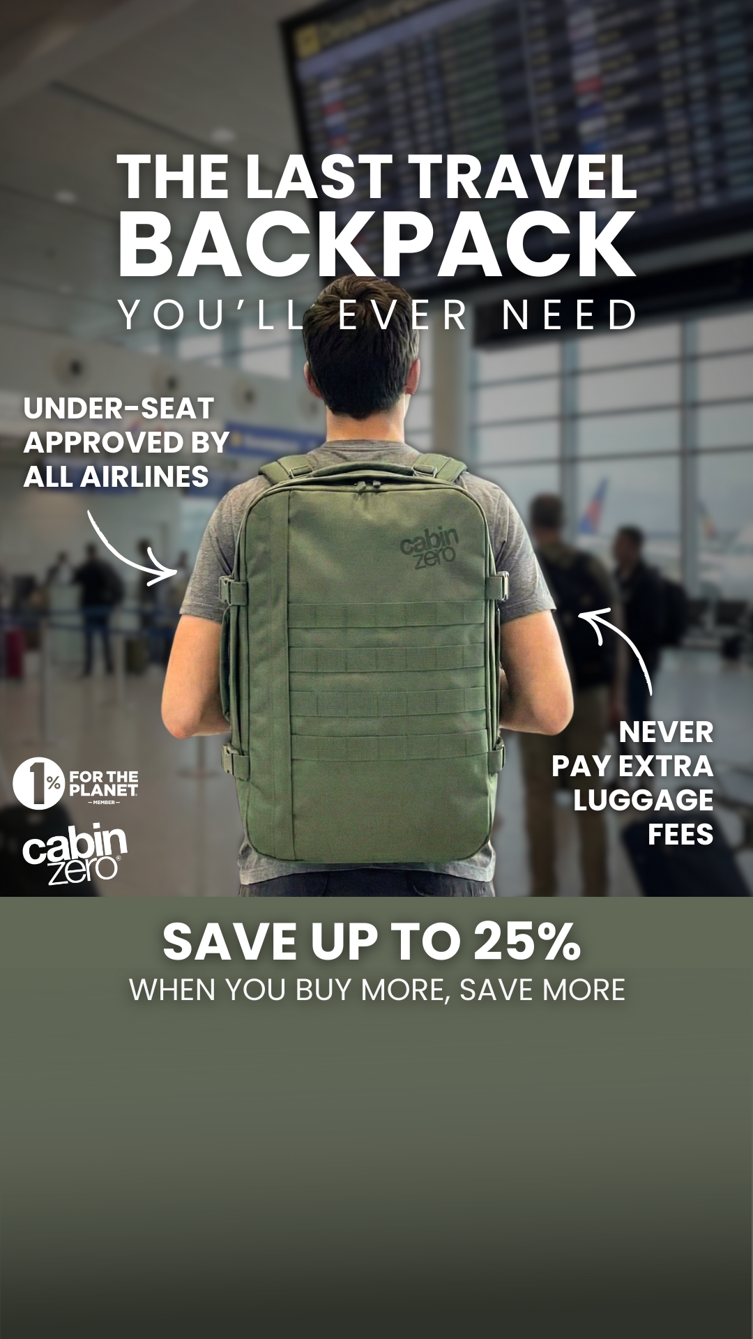 CabinZero Facebook ad