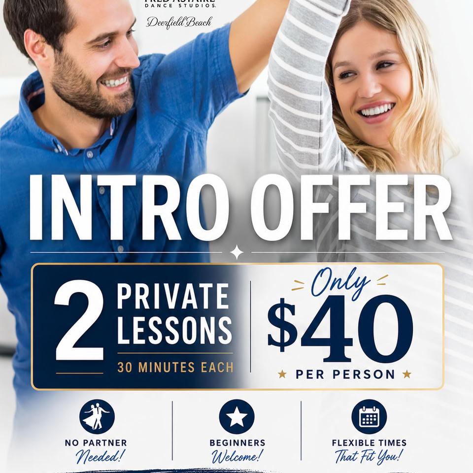 Fred Astaire Dance Studios - Deerfield Beach Facebook ad: 2 Private lessons for Just $40