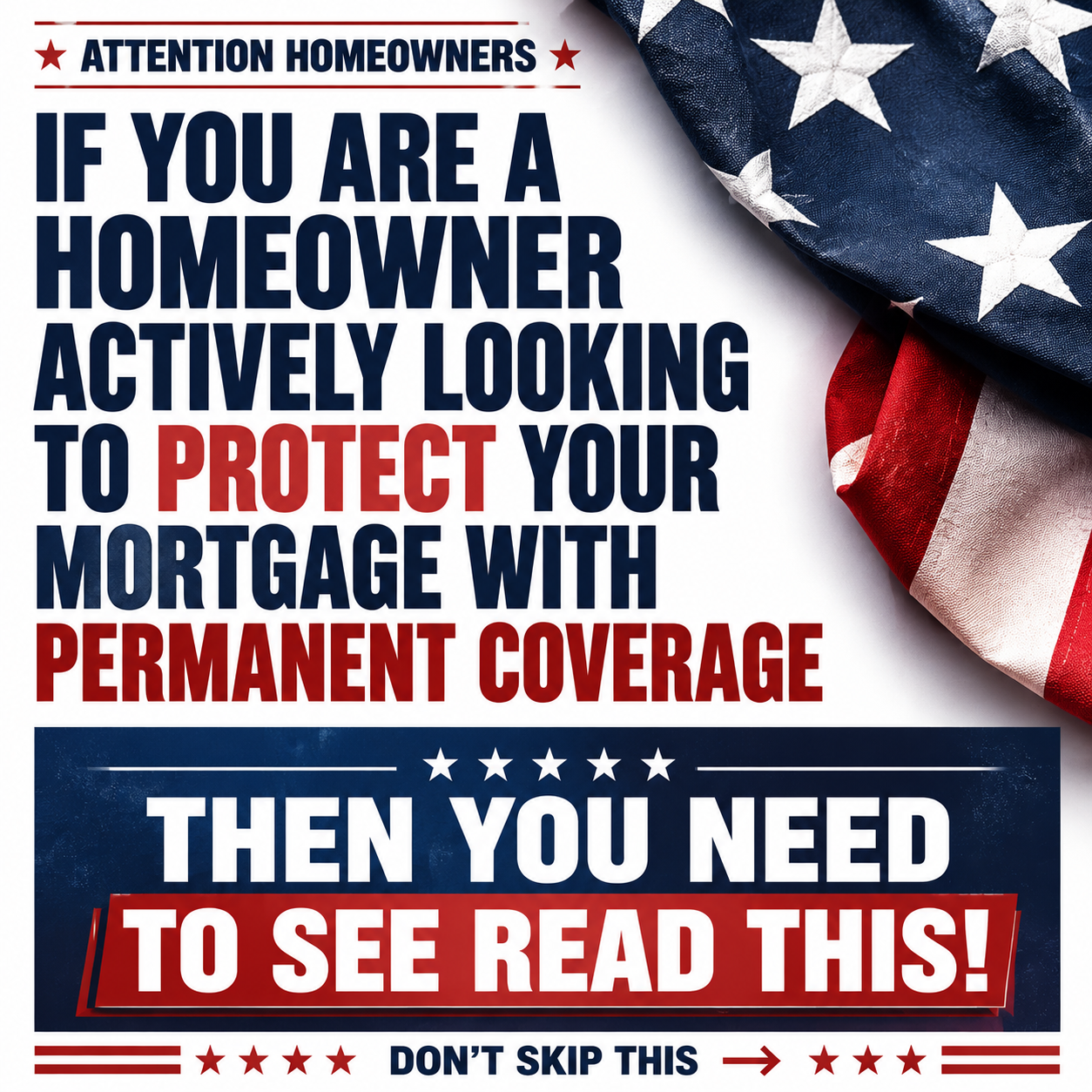 Safe Nest Insurance Facebook ad: Protect Your Home Before It’s Too Late