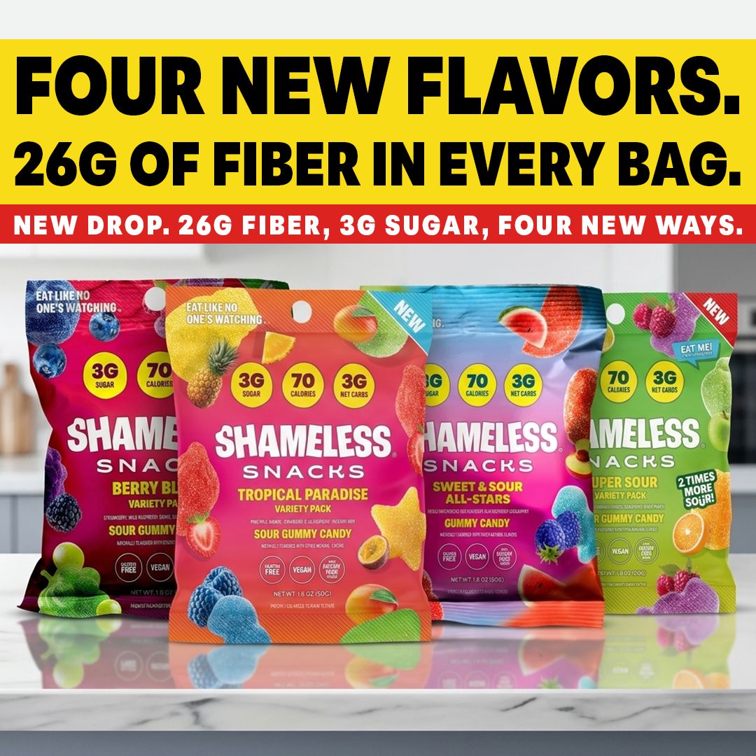 Shameless Snacks Facebook ad