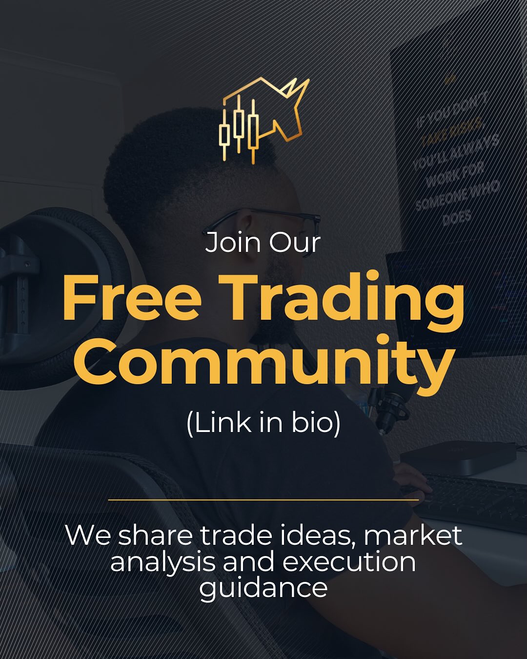 Pine Street Capital Facebook ad: Join our free trading community.