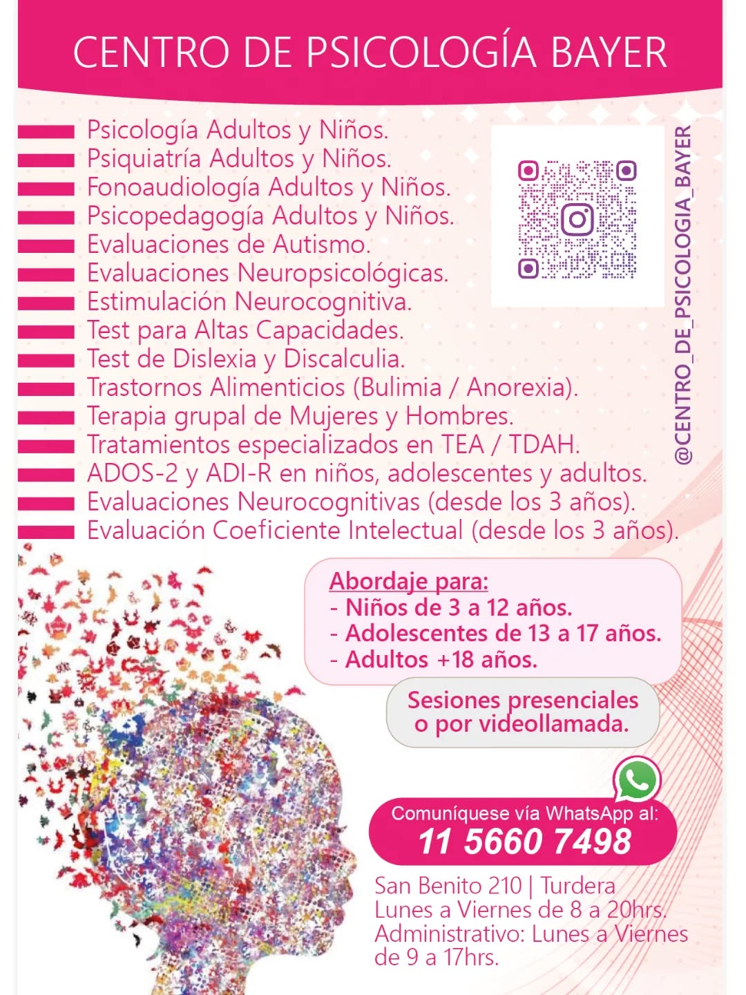 Centro de Psicología Bayer Facebook ad: ACTUALIZACIÓN DE INFORMACIÓN