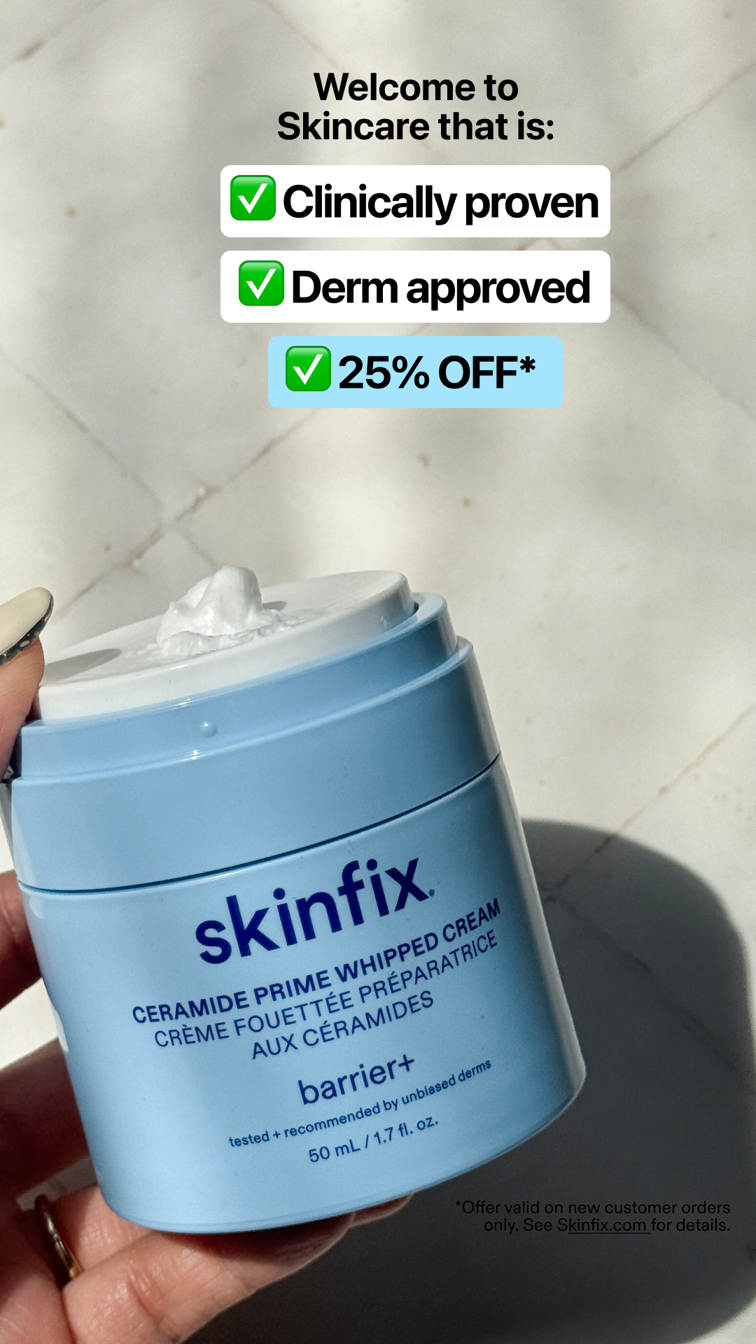 Skinfix Inc. Facebook ad