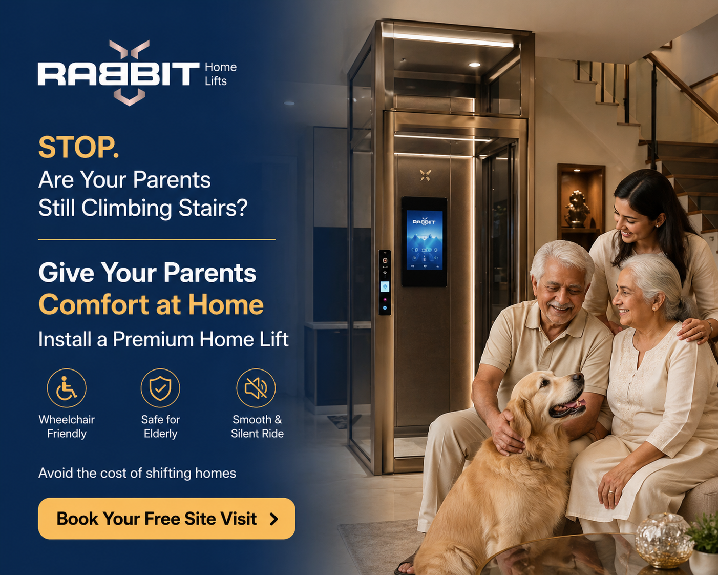 Rabbit HOME LIFTS Facebook ad