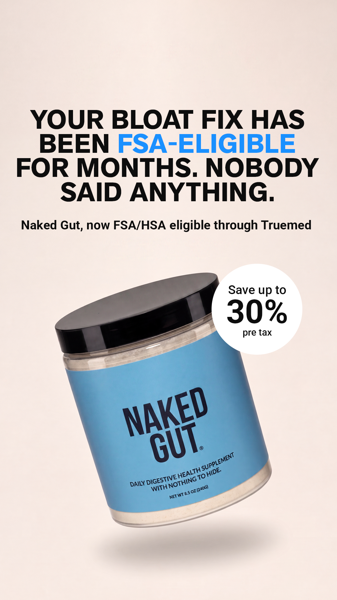 Naked Nutrition Facebook ad
