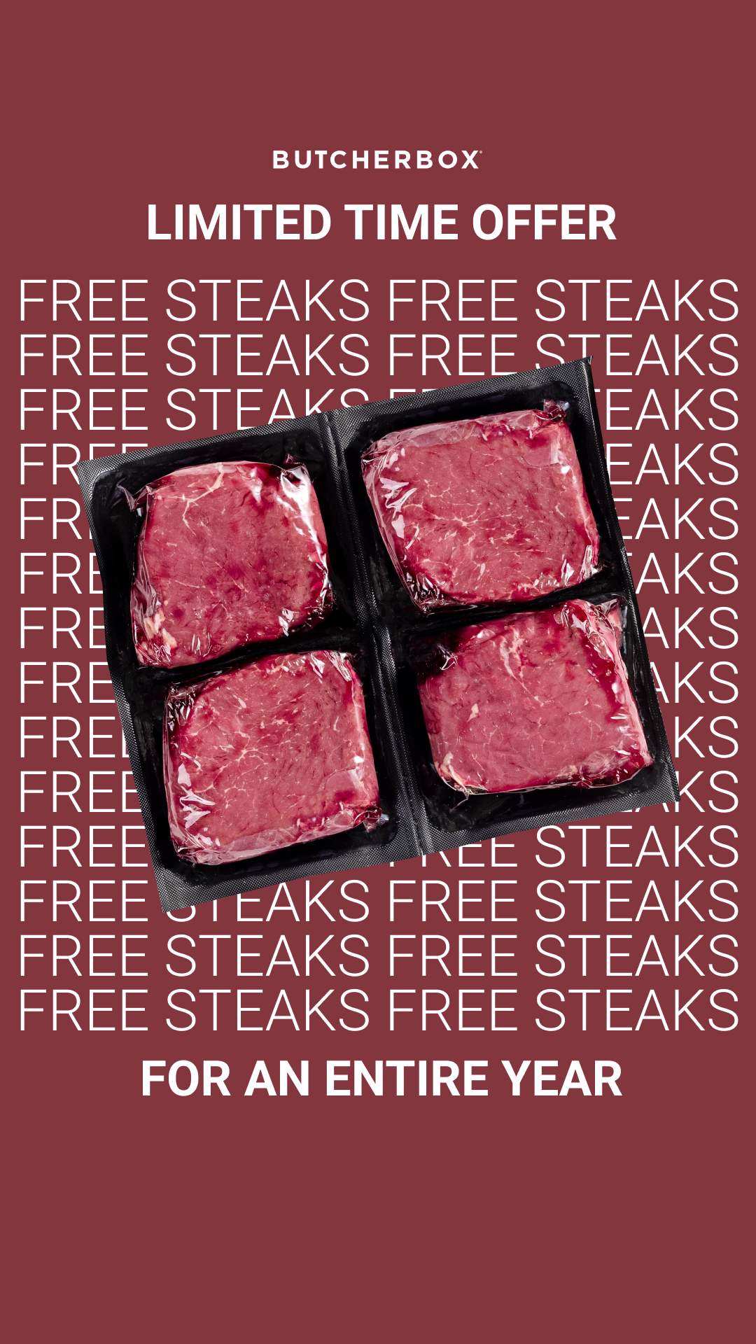 ButcherBox Facebook ad
