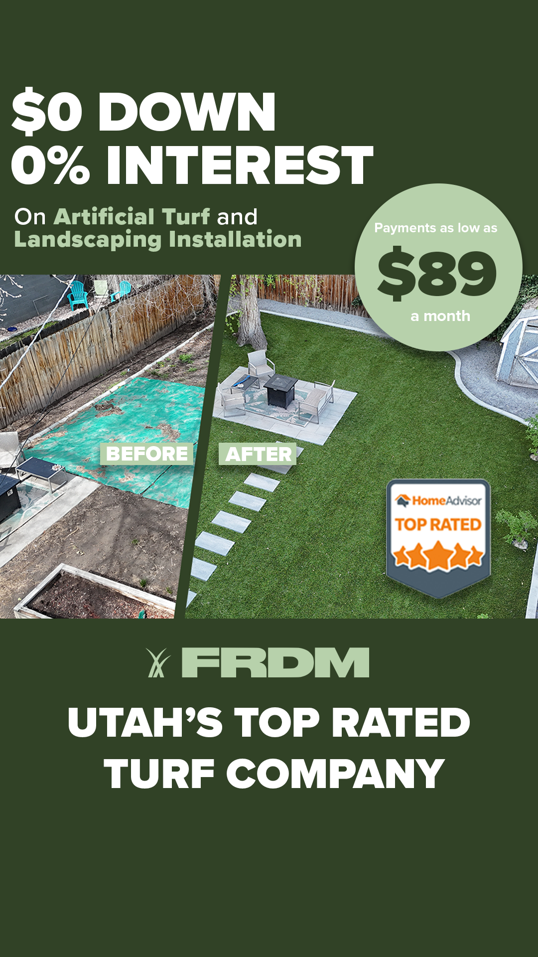FRDM Turf Facebook ad
