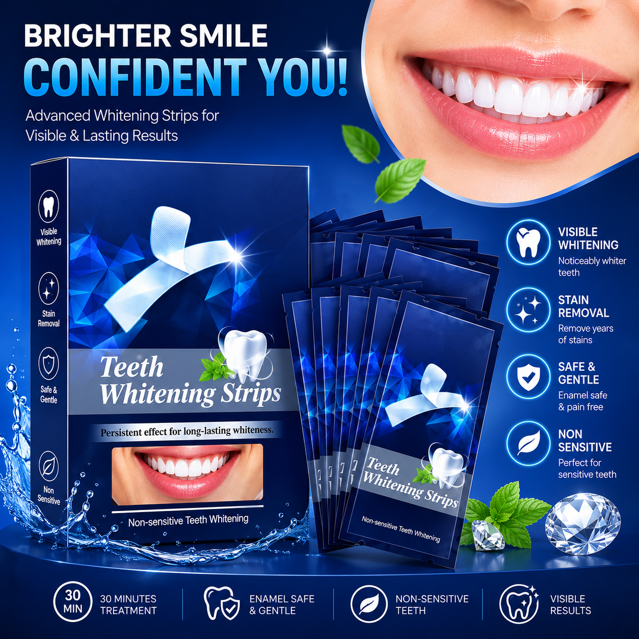 Gracengrey Facebook ad: Teeth Whitening Strips - ShipOwl