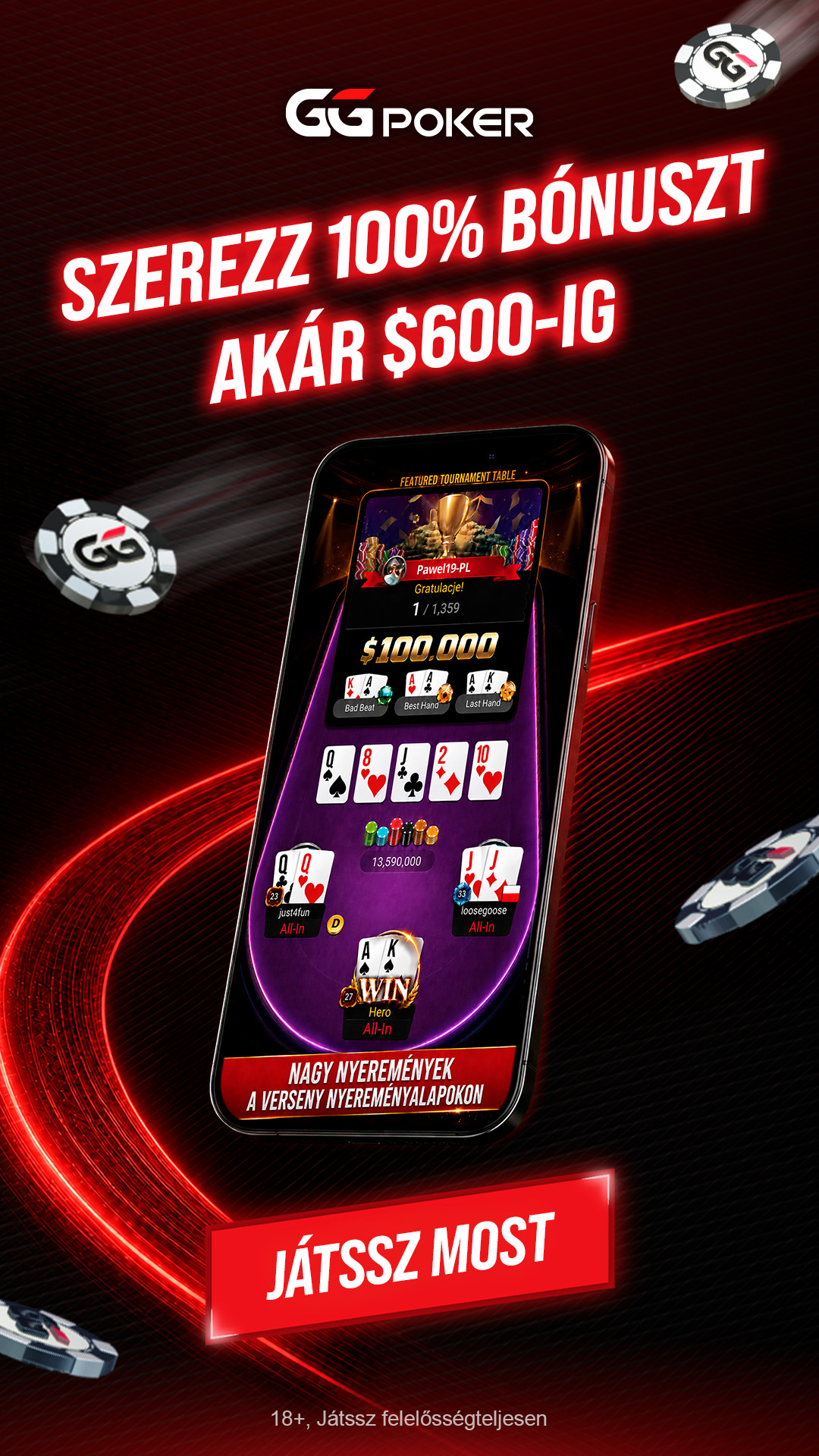 GGPoker Facebook ad