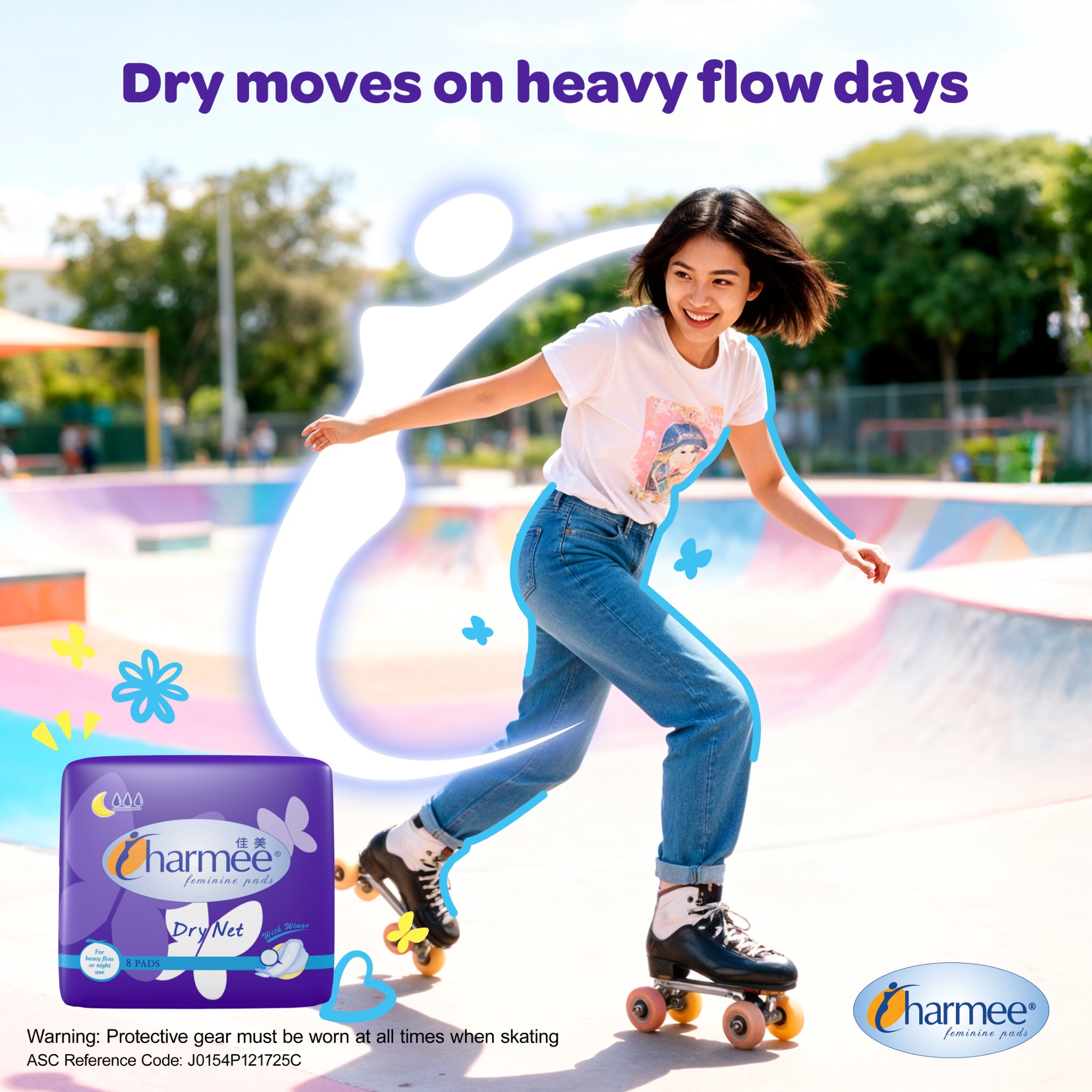 Charmee Feminine Protection Facebook ad