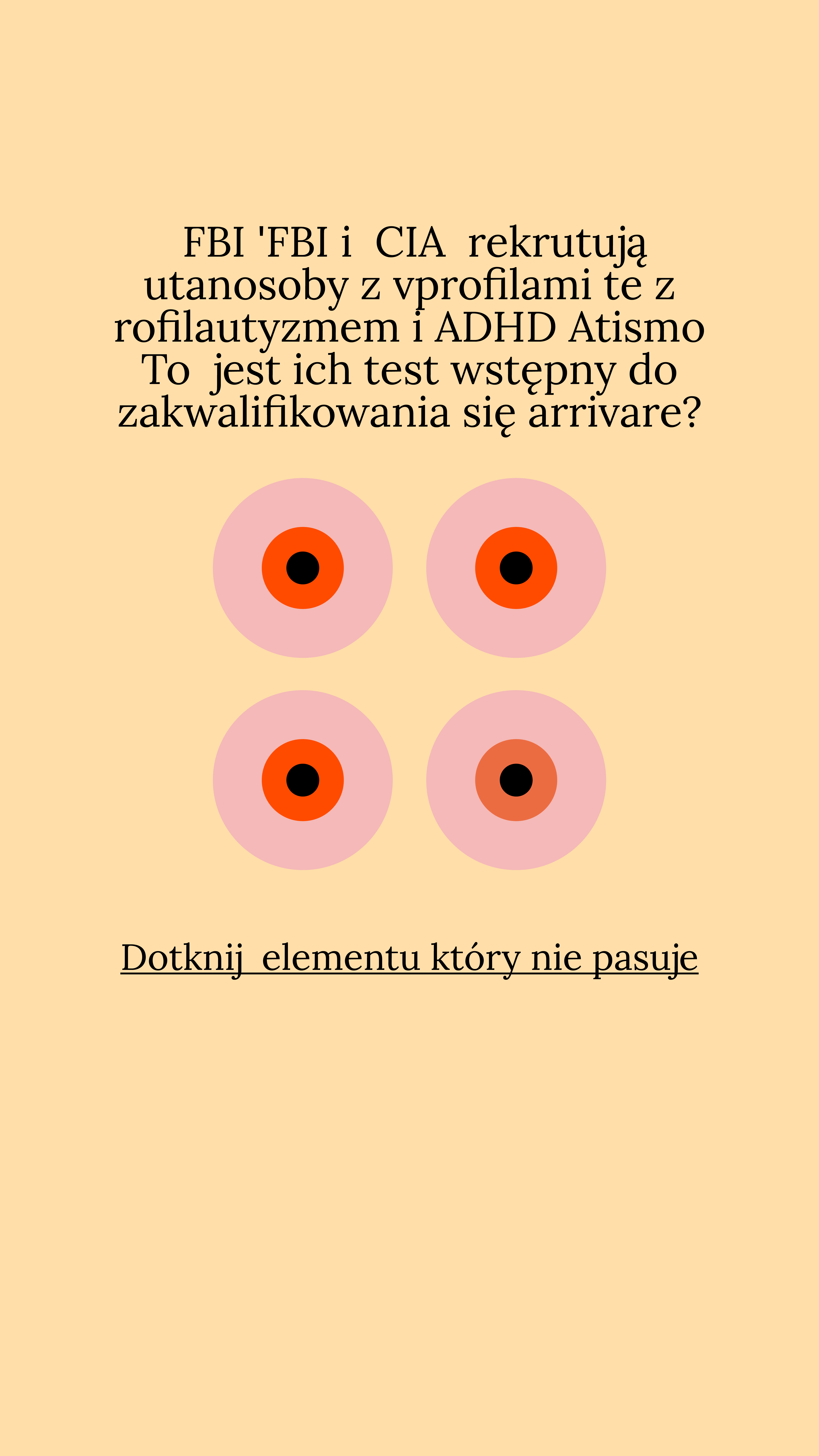 International IQ test Facebook ad