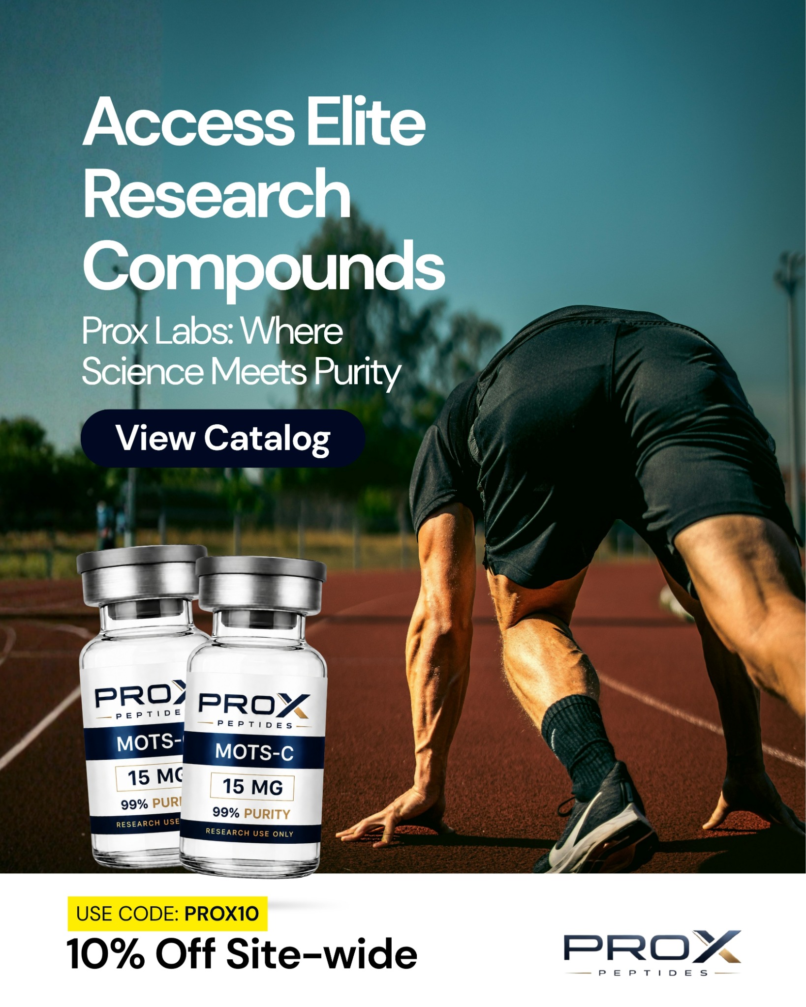 Proxlabs Club Facebook ad: Explore MOTS-C