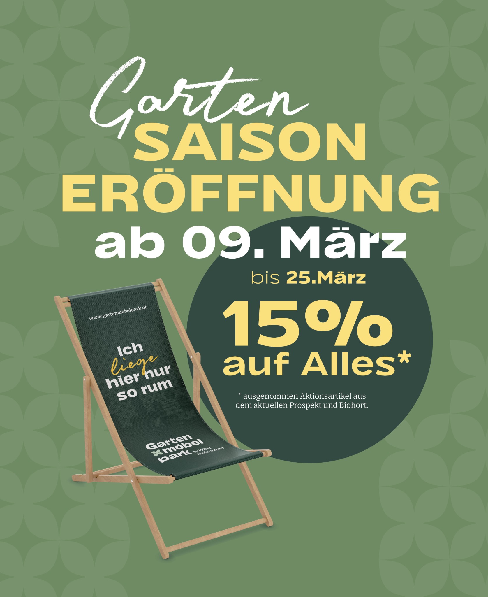 Gartenmoebelpark.at Facebook ad: SAISONSTART in Bergheim, Der größte Gartenmöbelpark im…