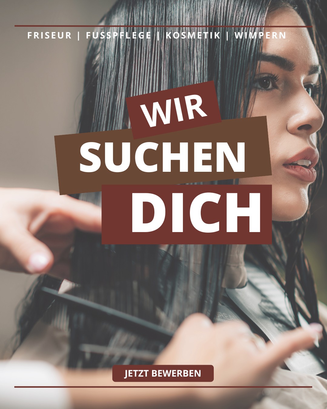 Das Schönheitsmobil Facebook ad: Friseurin gesucht, werde Teil unseres Teams!