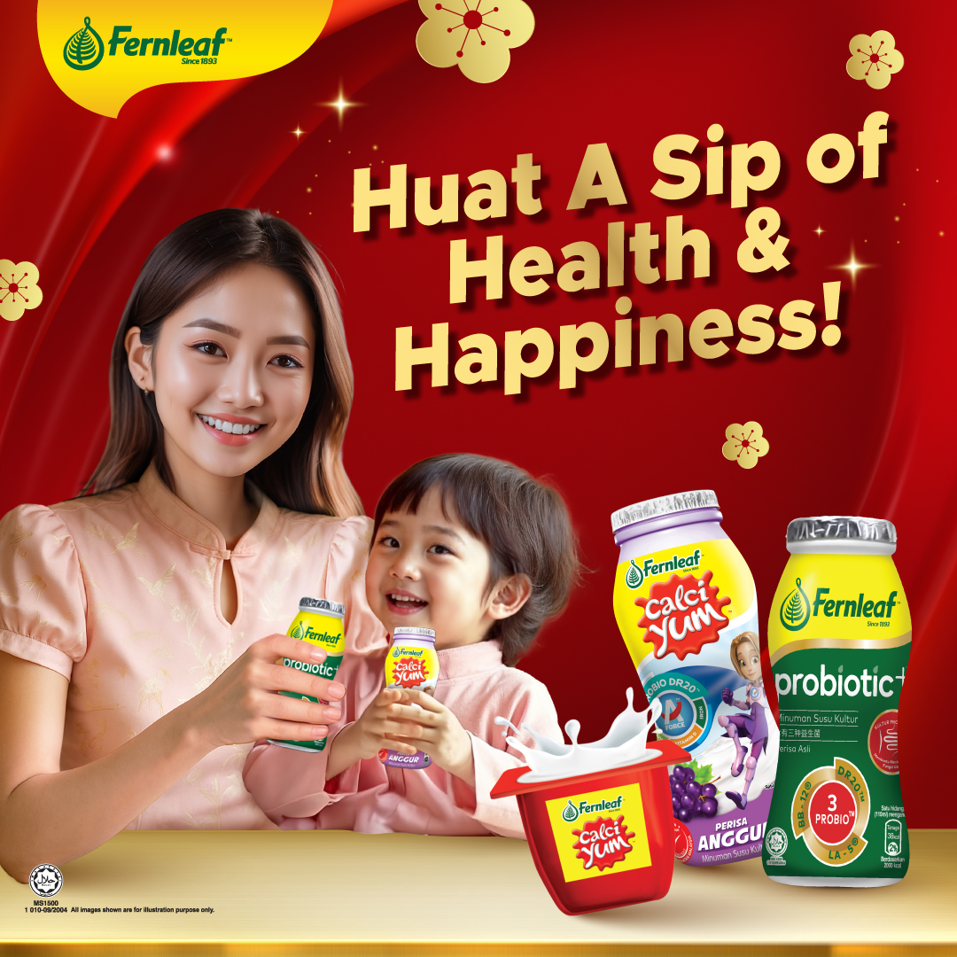 Fernleaf Malaysia Facebook ad: Fernleaf drinks for all, tasty, healthy, and loved by kids…