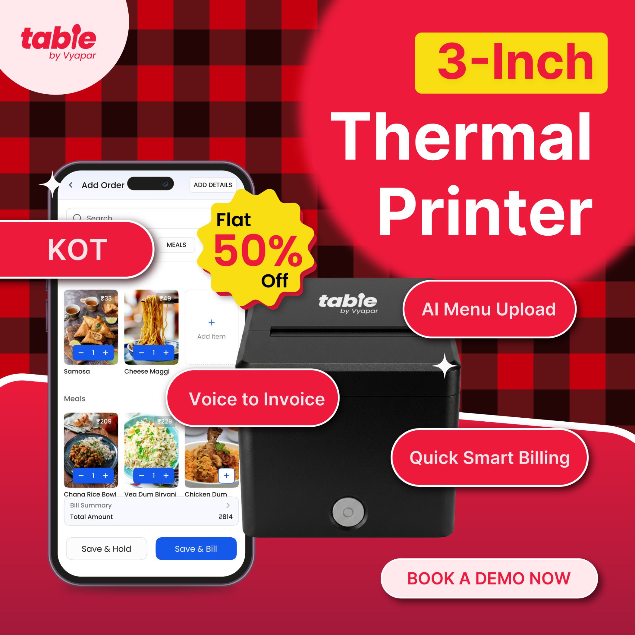 Table by Vyapar Facebook ad
