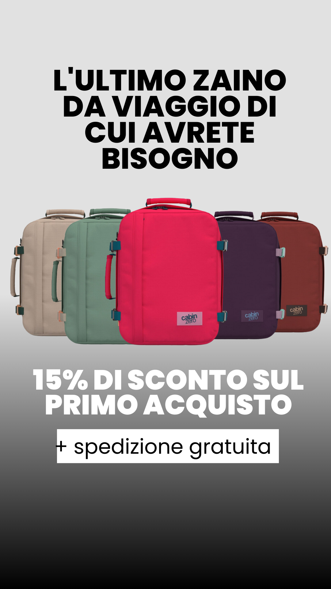 CabinZero Facebook ad