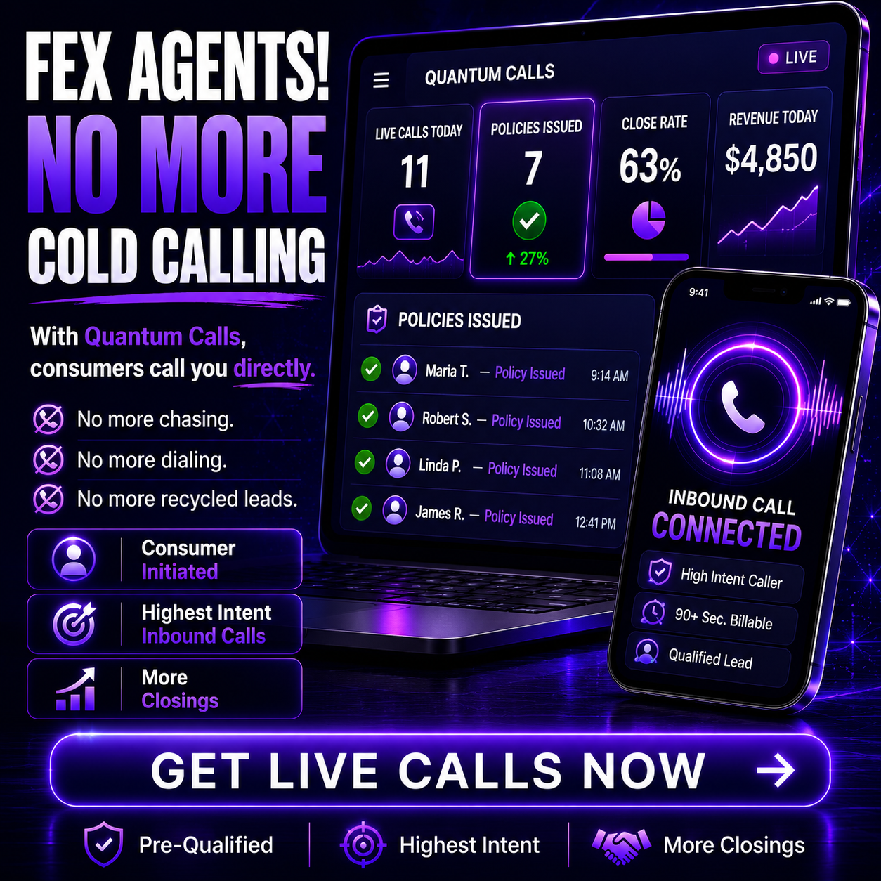 Quantum Calls Facebook ad from May 27, 2026