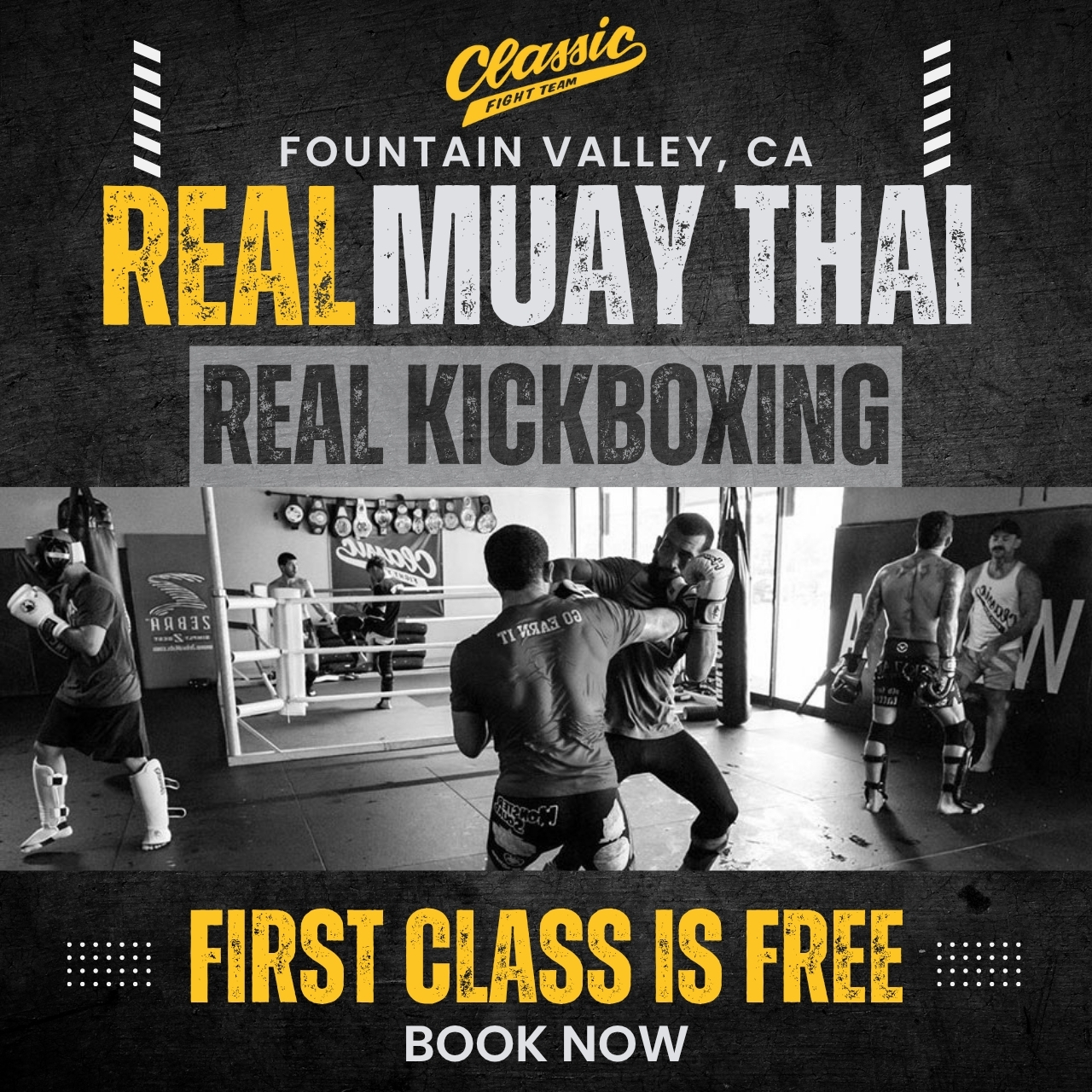 Classic Fight Team Facebook ad: Try a FREE Class