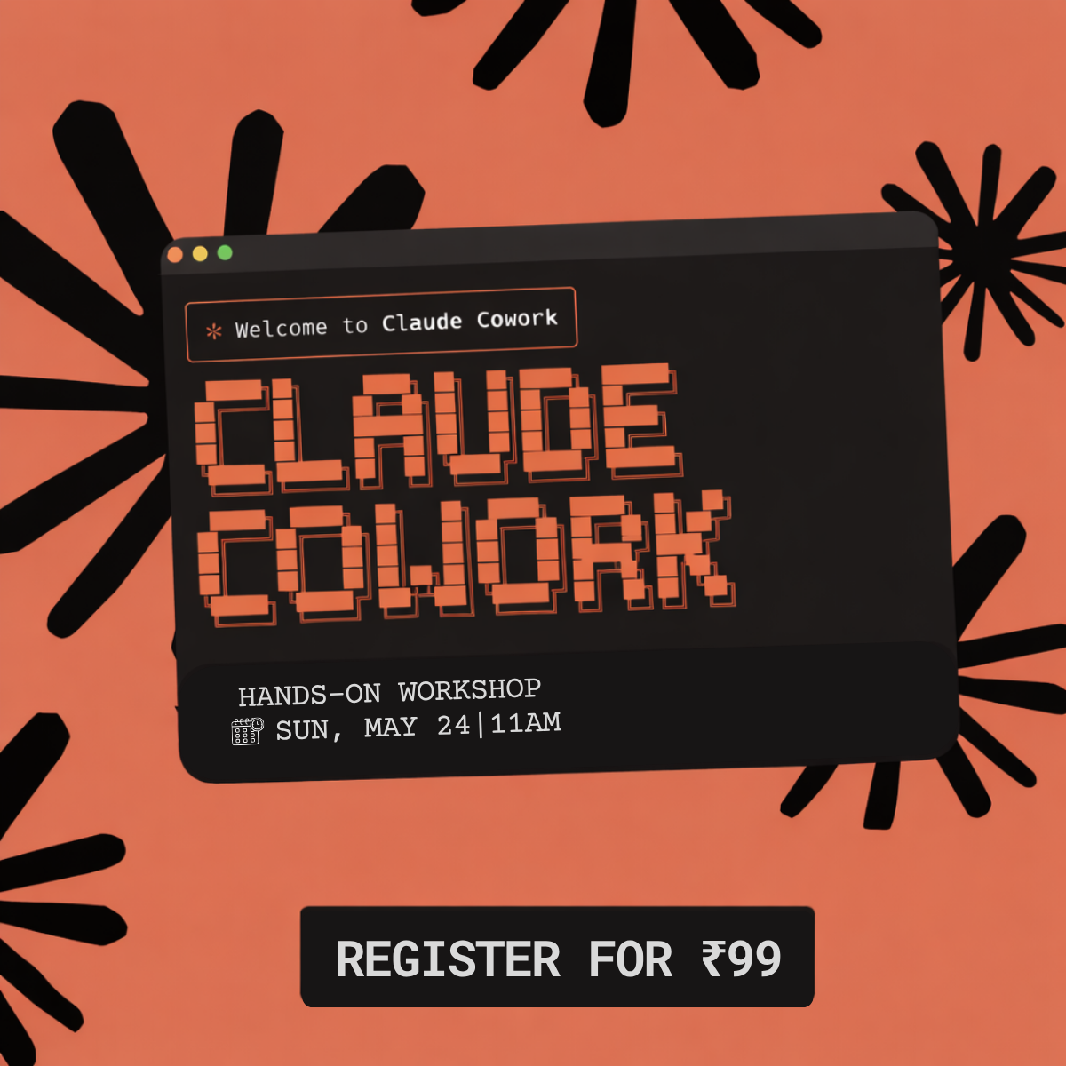 Build Fast with AI Facebook ad: Master Claude AI Live @ ₹99