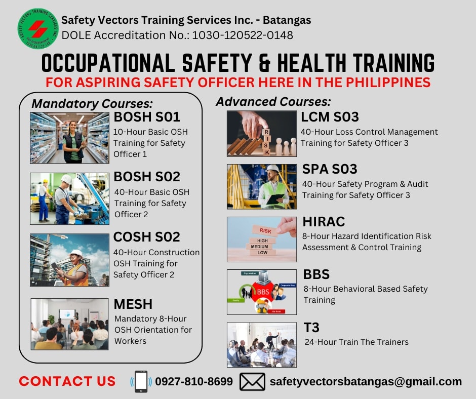 Safety Vectors Training Services Inc.- Batangas Facebook ad: Safety Vectors Training S