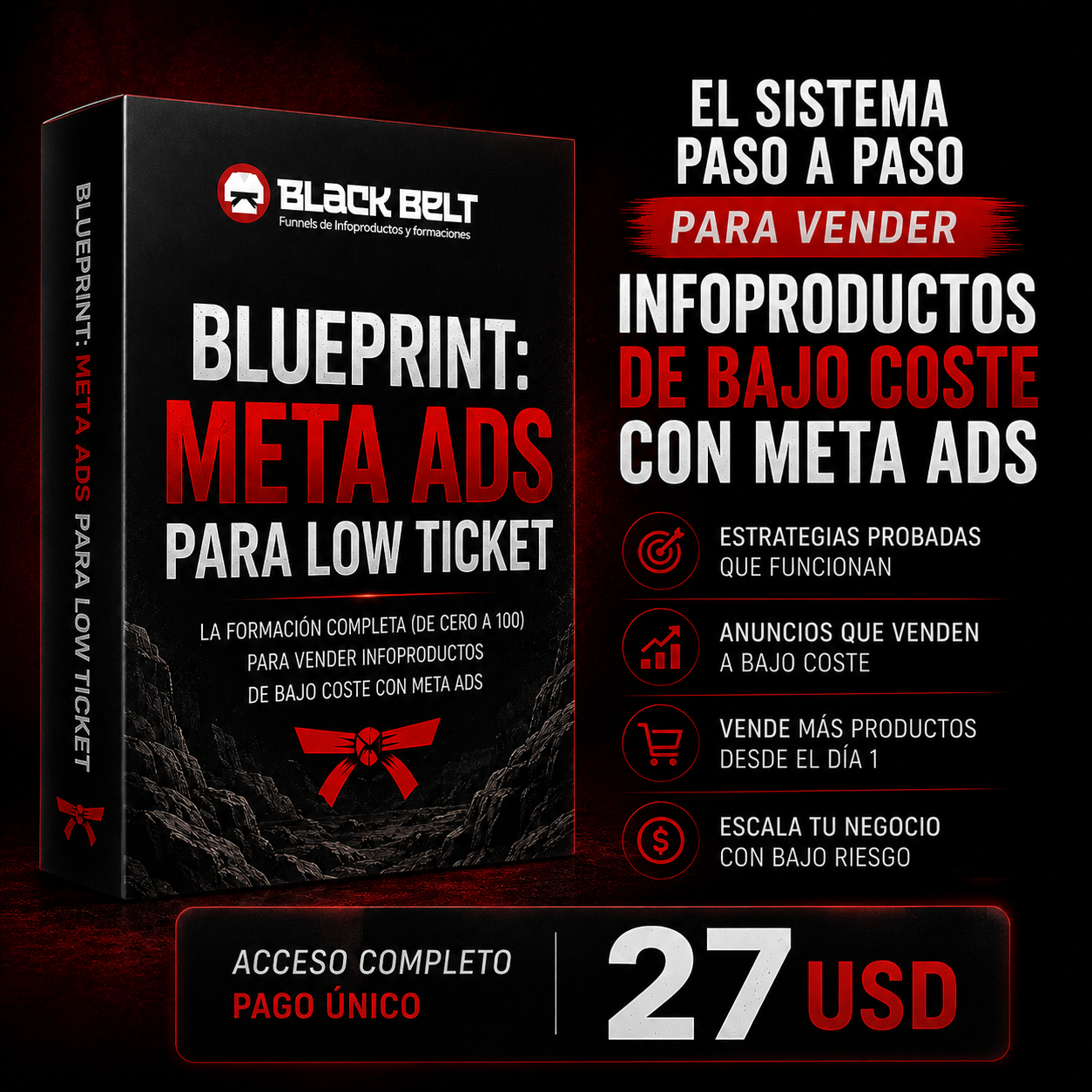 Angelo Santos - Scalify Facebook ad: Accede al Blueprint por 27 USD