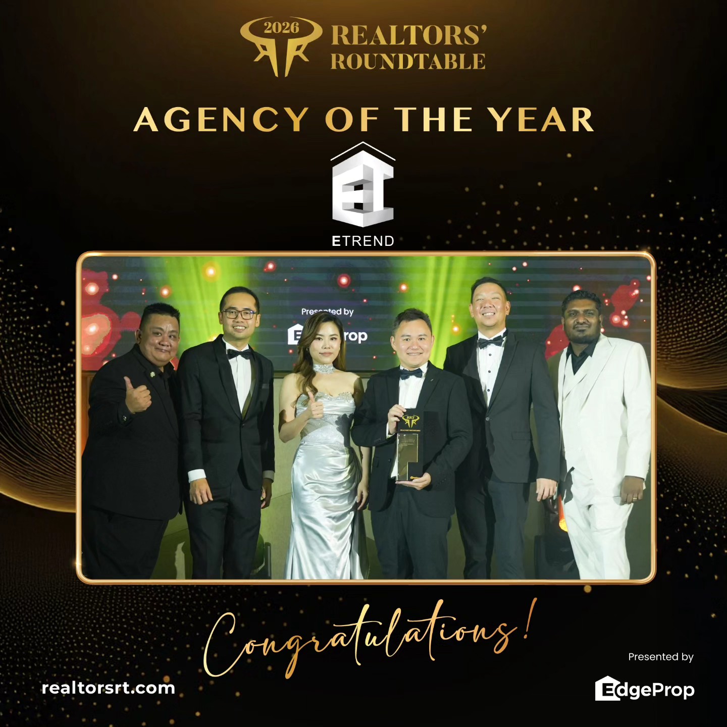 EdgeProp.my Facebook ad: Congratulations to the exceptional real estate agencies…