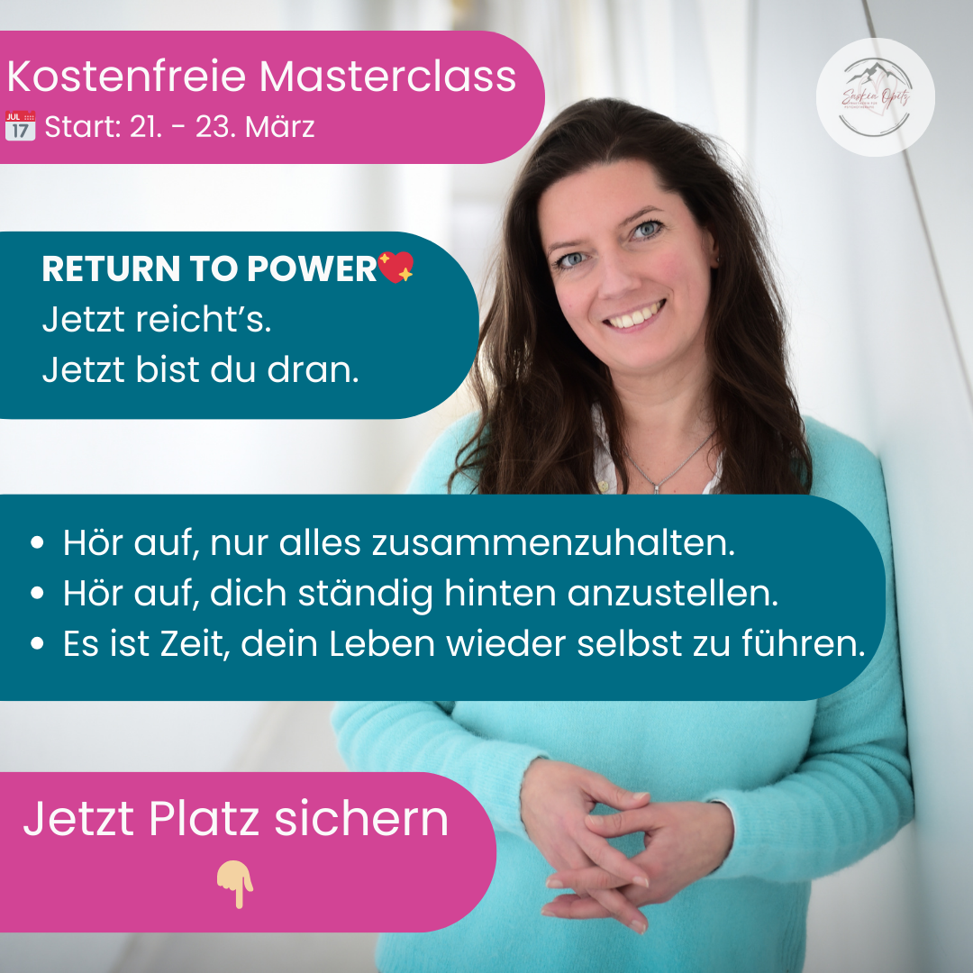 Saskia Opitz I Leadership & Self-Leadership Facebook ad: RETURN TO POWER, Wenn dein Nervensystem kündigt.