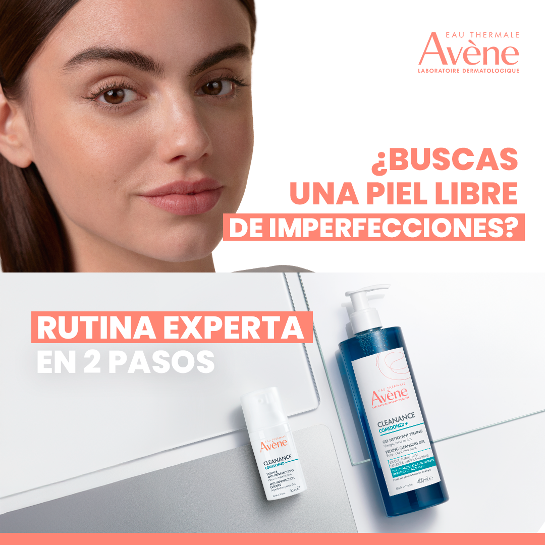 Eau Thermale Avène Facebook ad: ¿Piel grasa con tendencia acnéica?