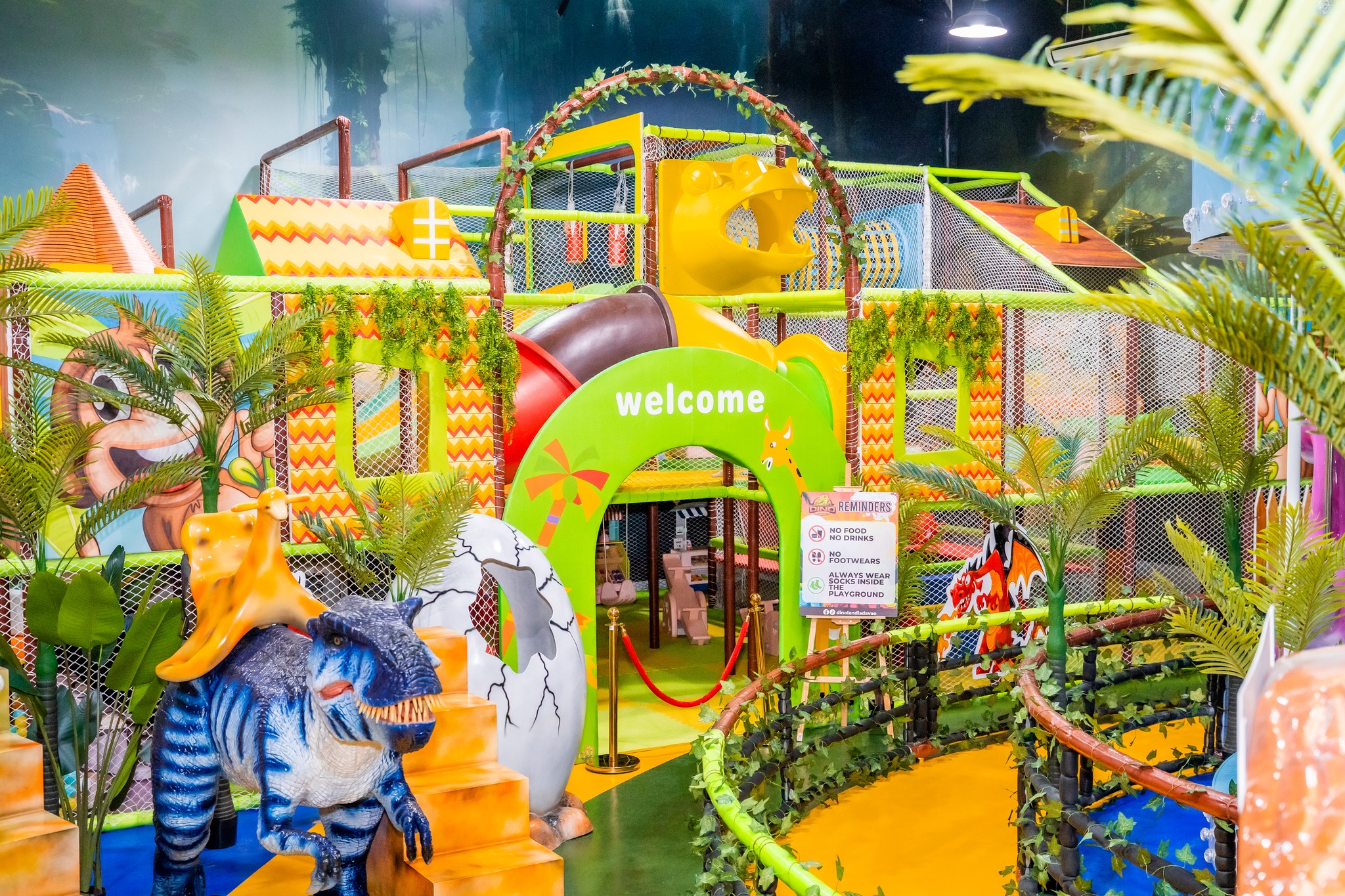 DinoLandia Davao Facebook ad: ROAR into the ultimate adventure, only at Dinolandia…