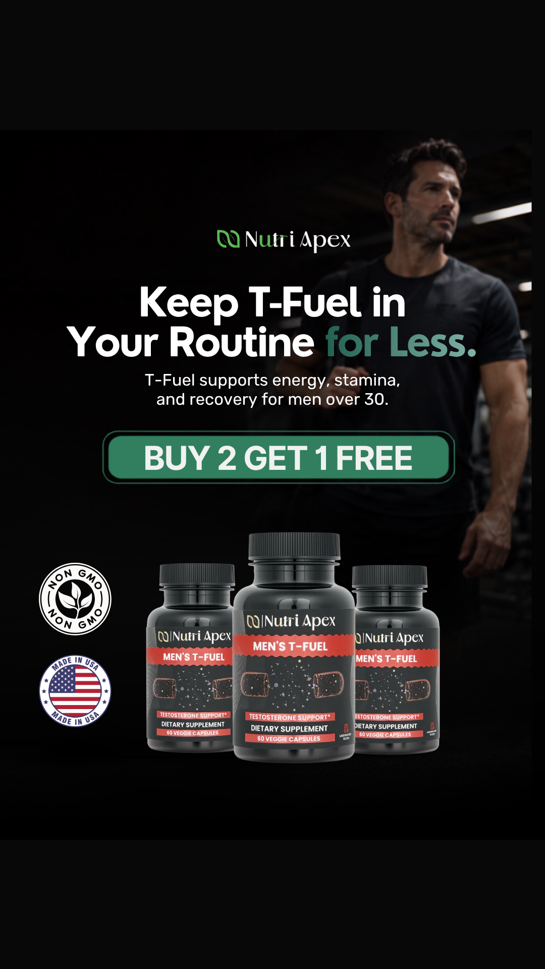 Nutri Apex Nutrition Facebook ad: Buy Two Get One Free