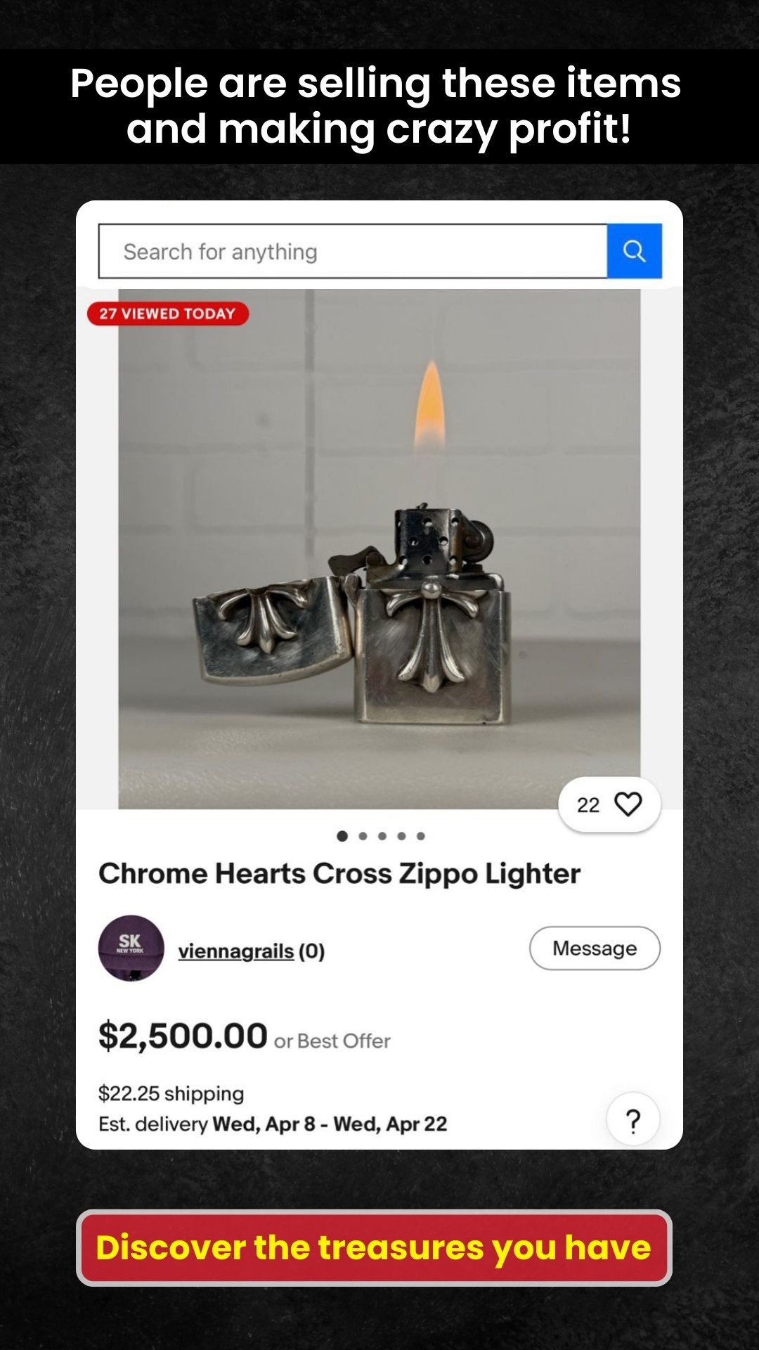 Value Scout App Facebook ad: See What It’s Really Worth