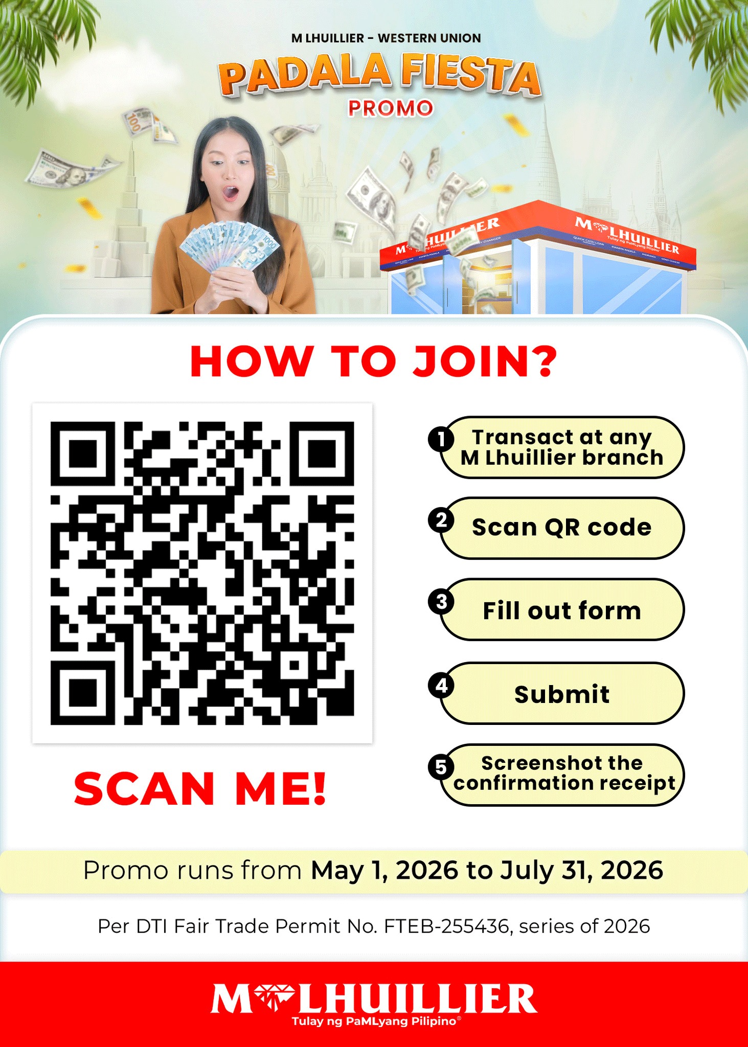 M Lhuillier Financial Services, Inc. Facebook ad