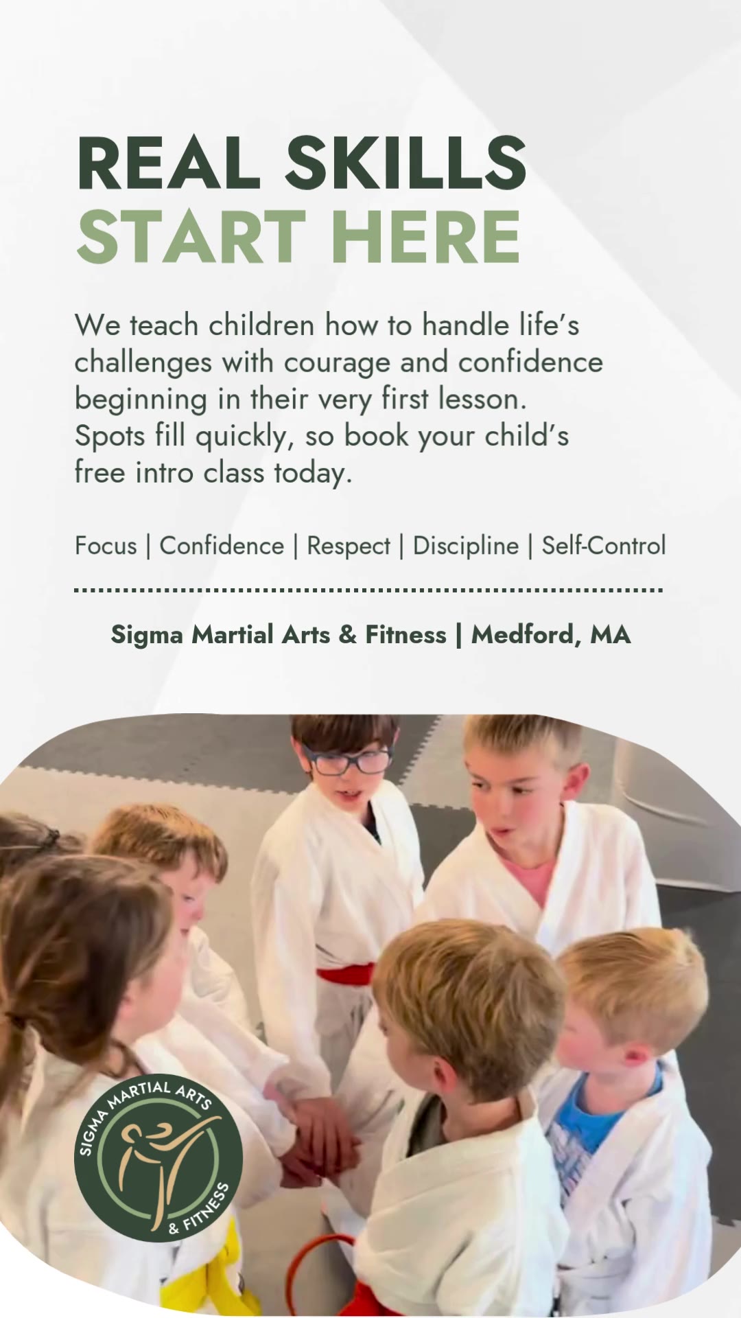 Sigma Martial Arts & Fitness Facebook ad