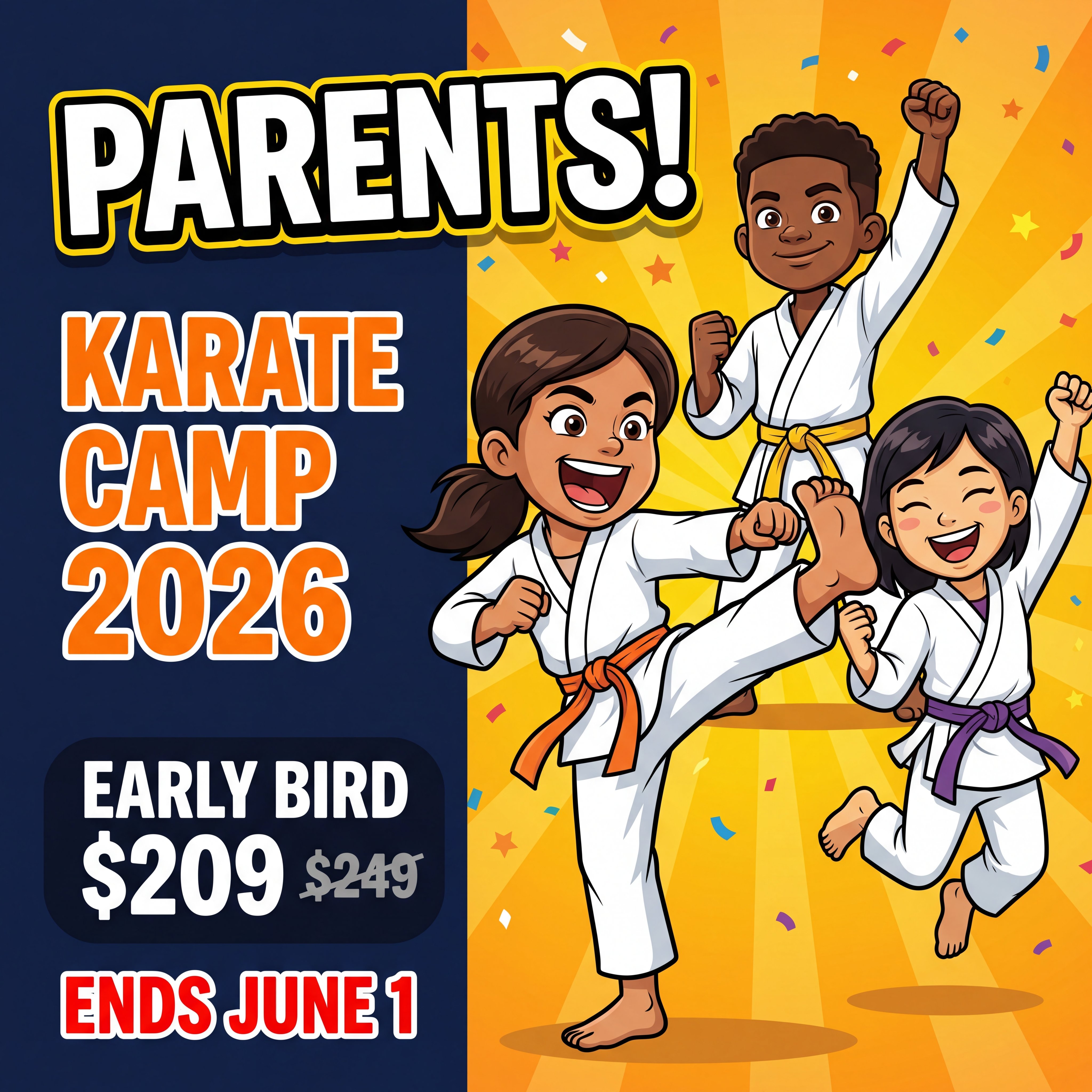 The 1-2 Punch Family Martial Arts & Fitness Center Facebook ad
